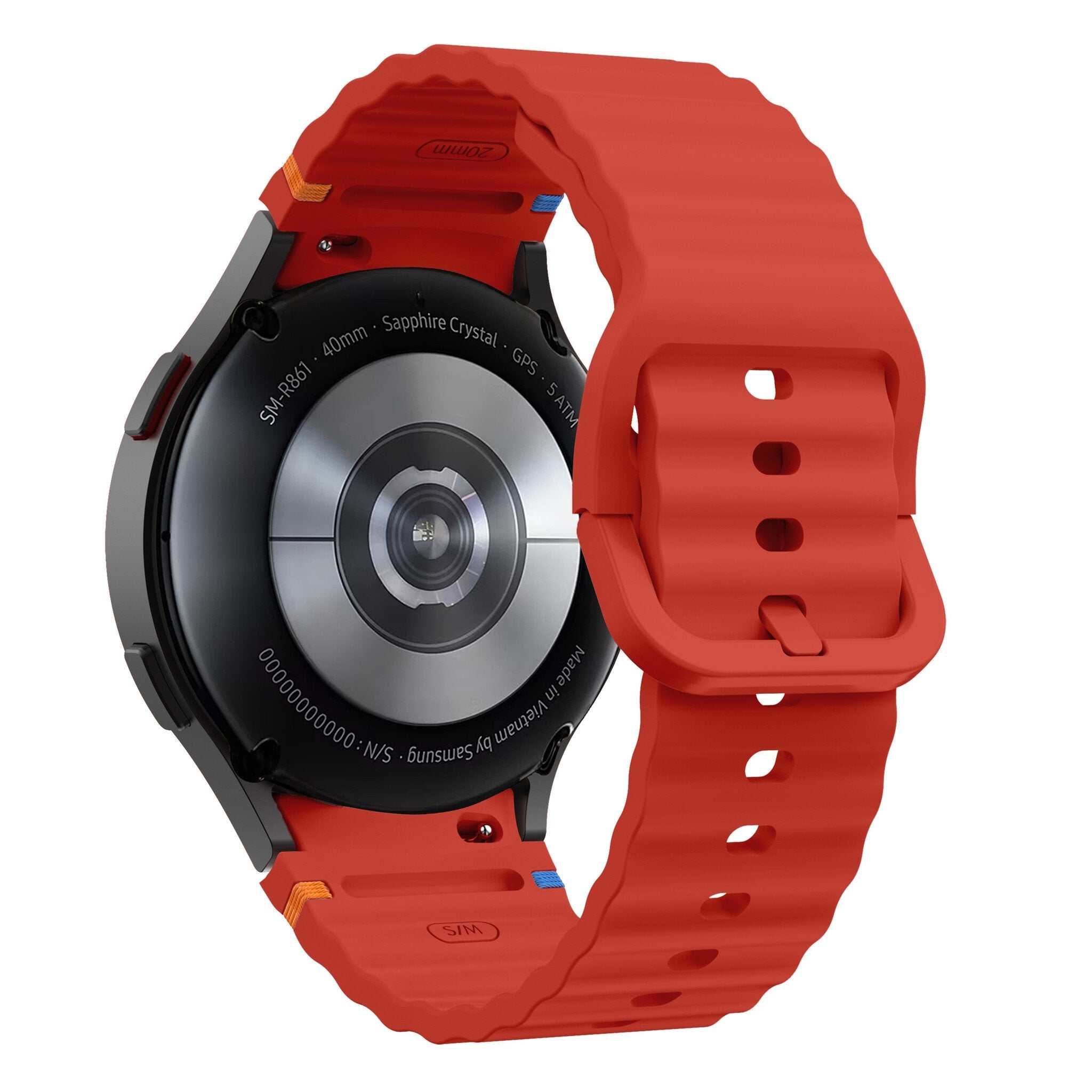 Samsung Galaxy Watch 7 - 40mm Wave Armband (Rot)