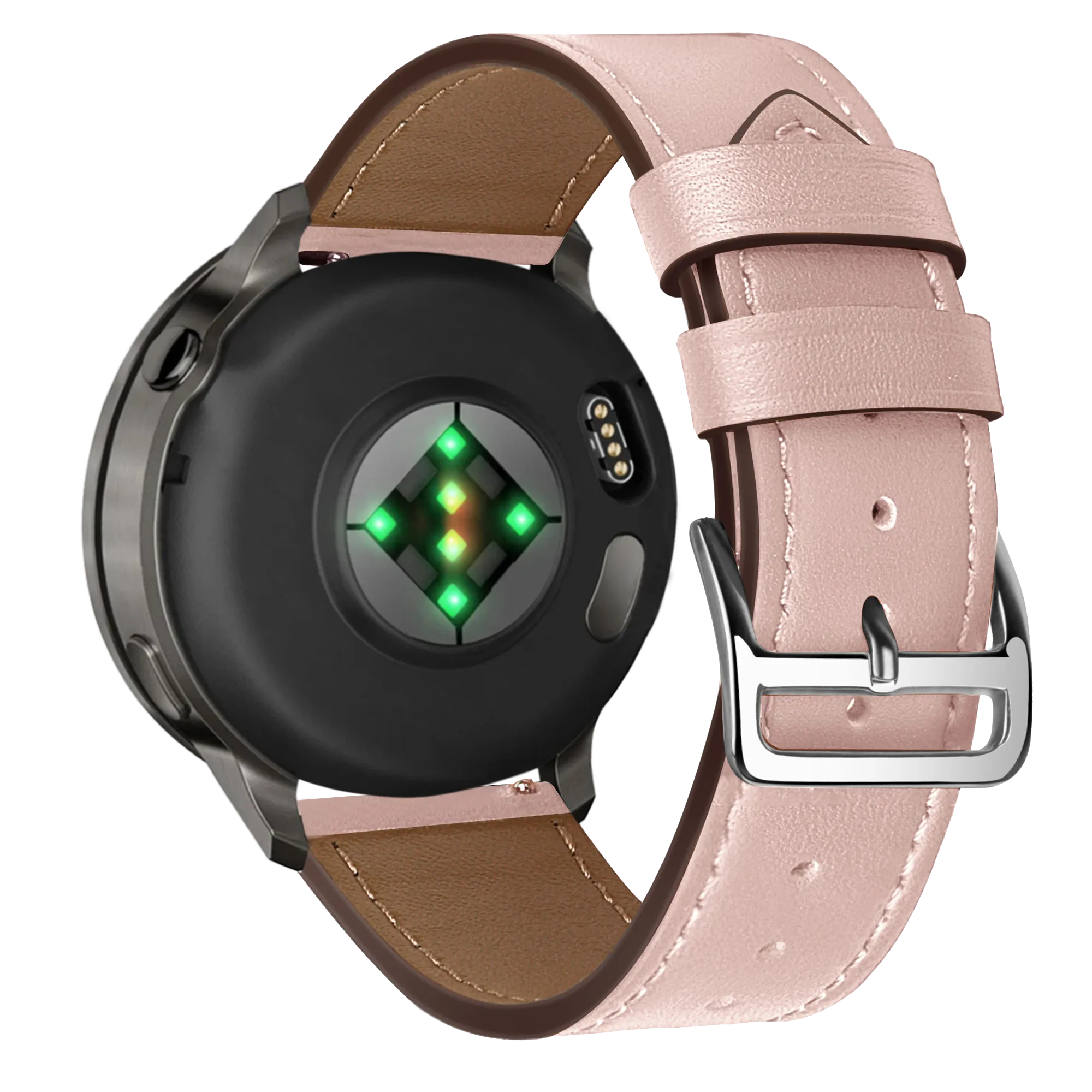 Bandz Garmin Approach S42 Lederarmband 'Deluxe' (Rosa)