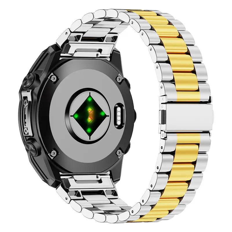 Garmin Instinct E - 40mm Premium Steel Strap (Silver/Gold)