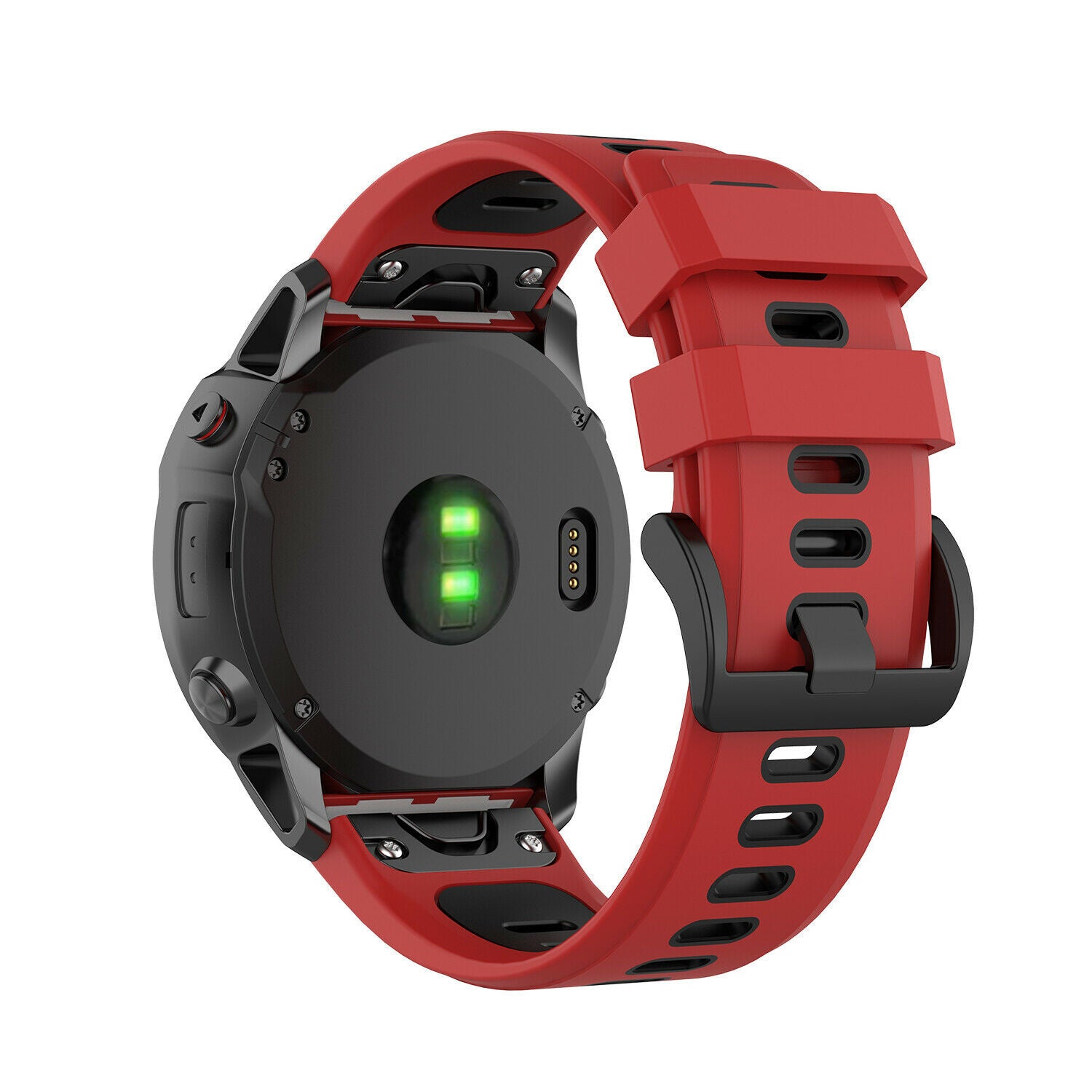 Garmin Fenix 8 Pro - 51mm Sport Armband mit Schnalle (Rot/Schwarz)