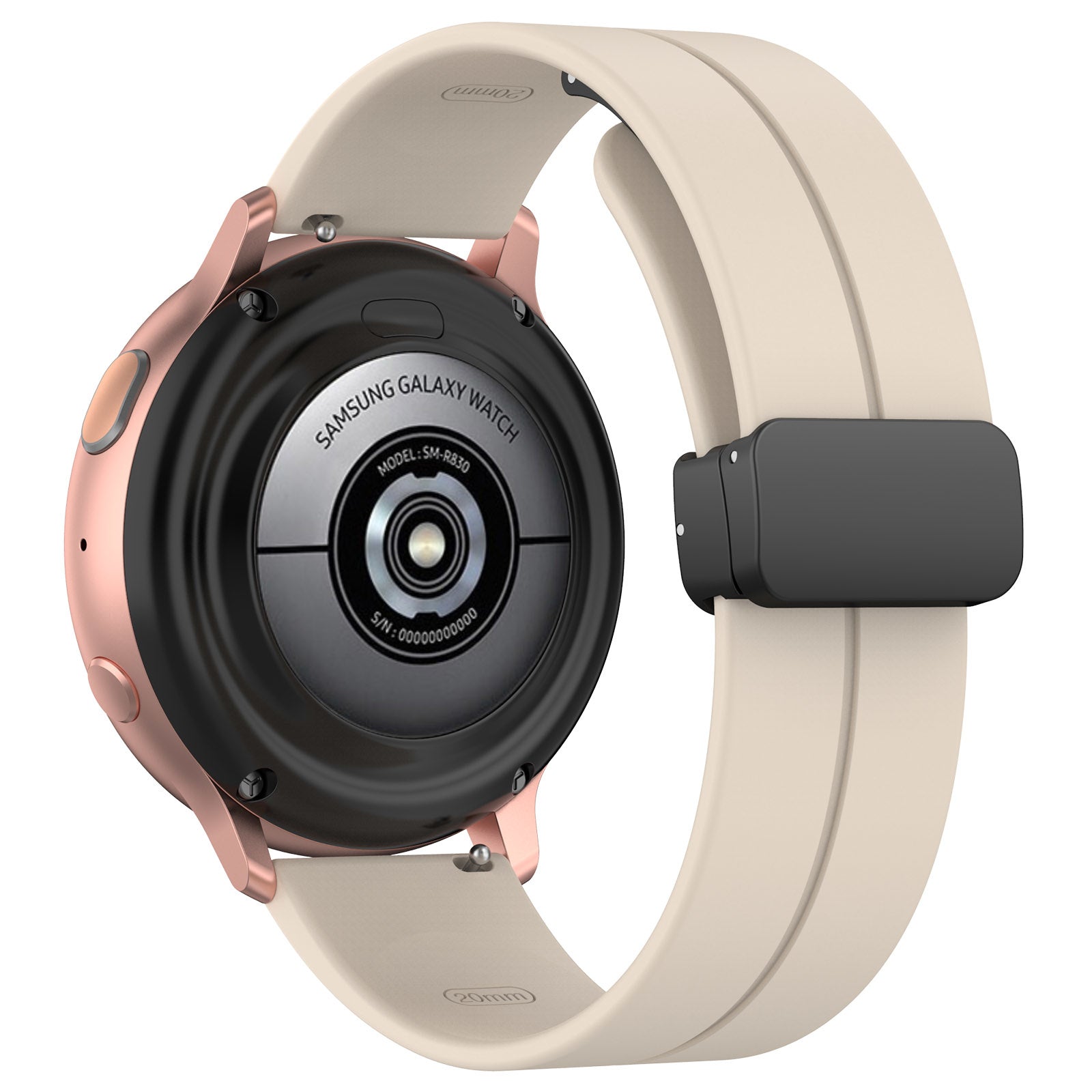 Coros Apex 42mm D-Buckle Silicone Strap (Starlight)