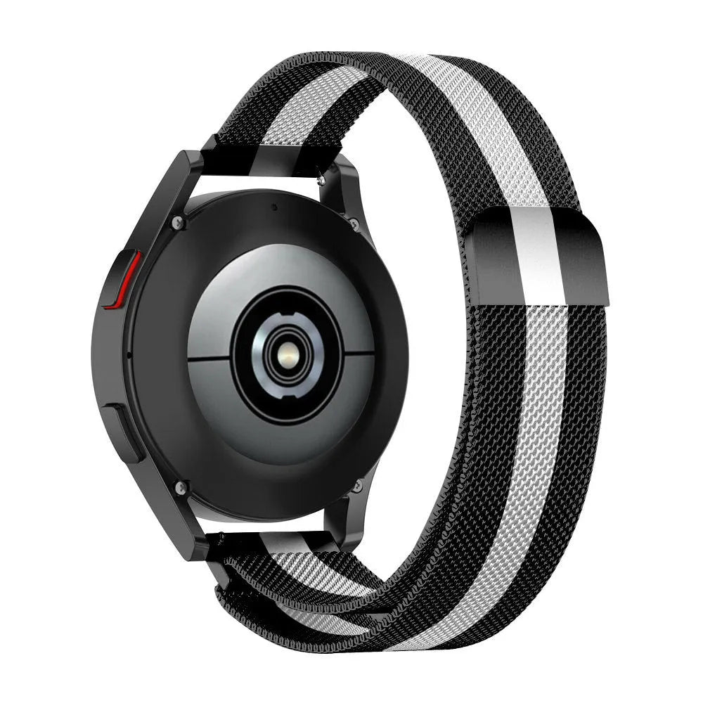 Coros Pace 4 Milanese Strap (Black/White)