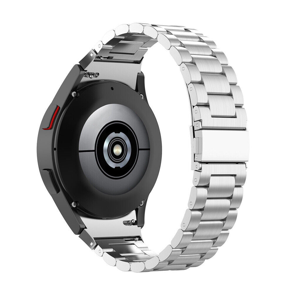 Titanium Strap, silver, on a watch, 3/4 rear view