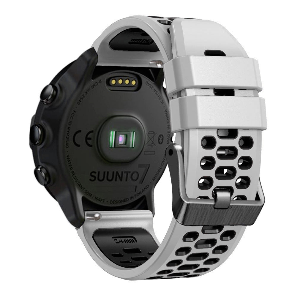 Coros Apex 4 - 46mm Sport Schnallenarmband (Weiß/Schwarz)