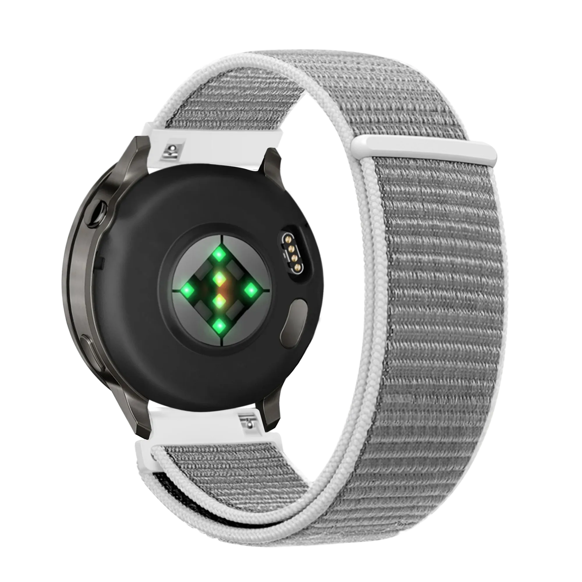 Bandz Garmin Forerunner 265 Nylon Loop Armband (Muschelweiß)