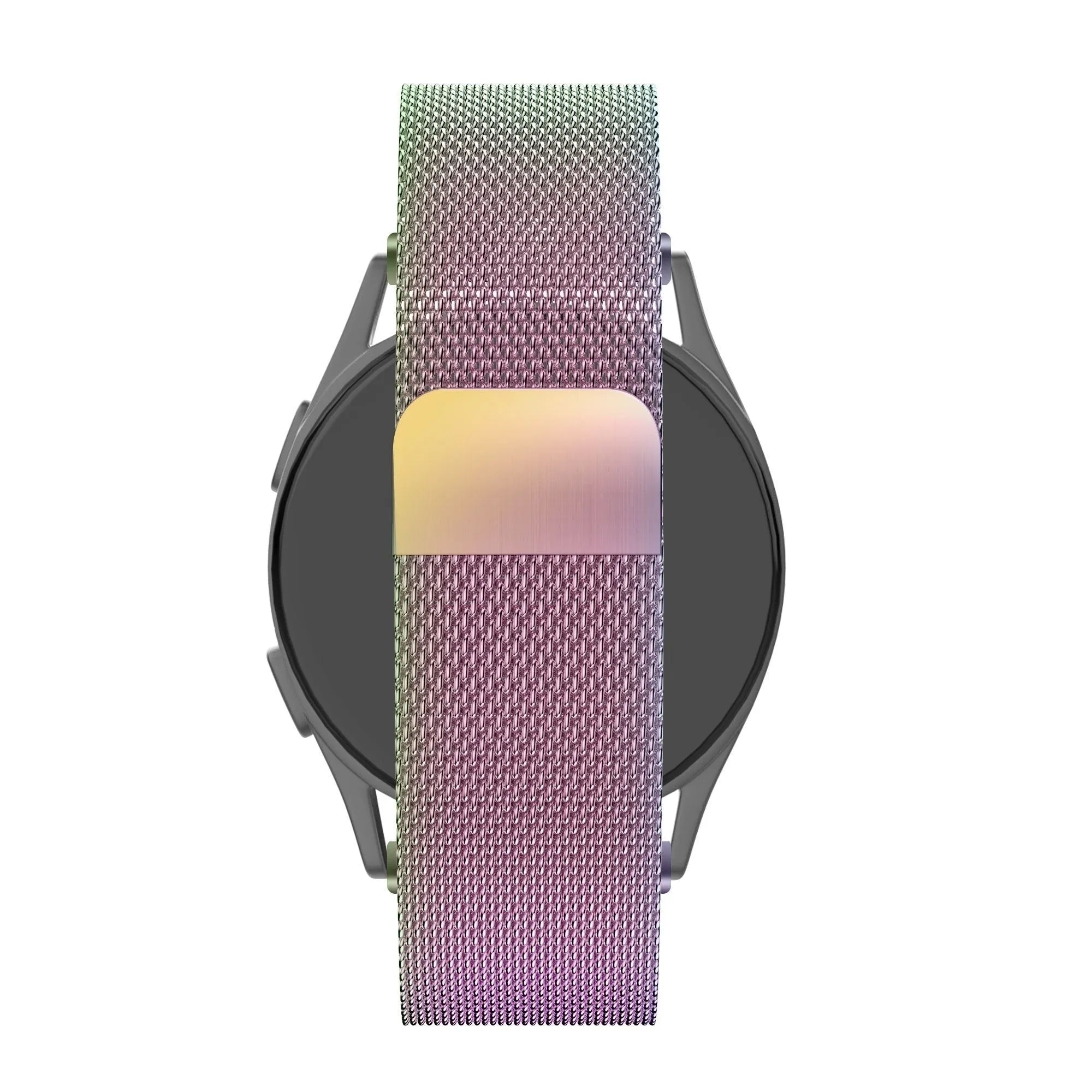 Bandz Pebble Round 2 - 20mm Milanese Loop Armband (Regenbogen)