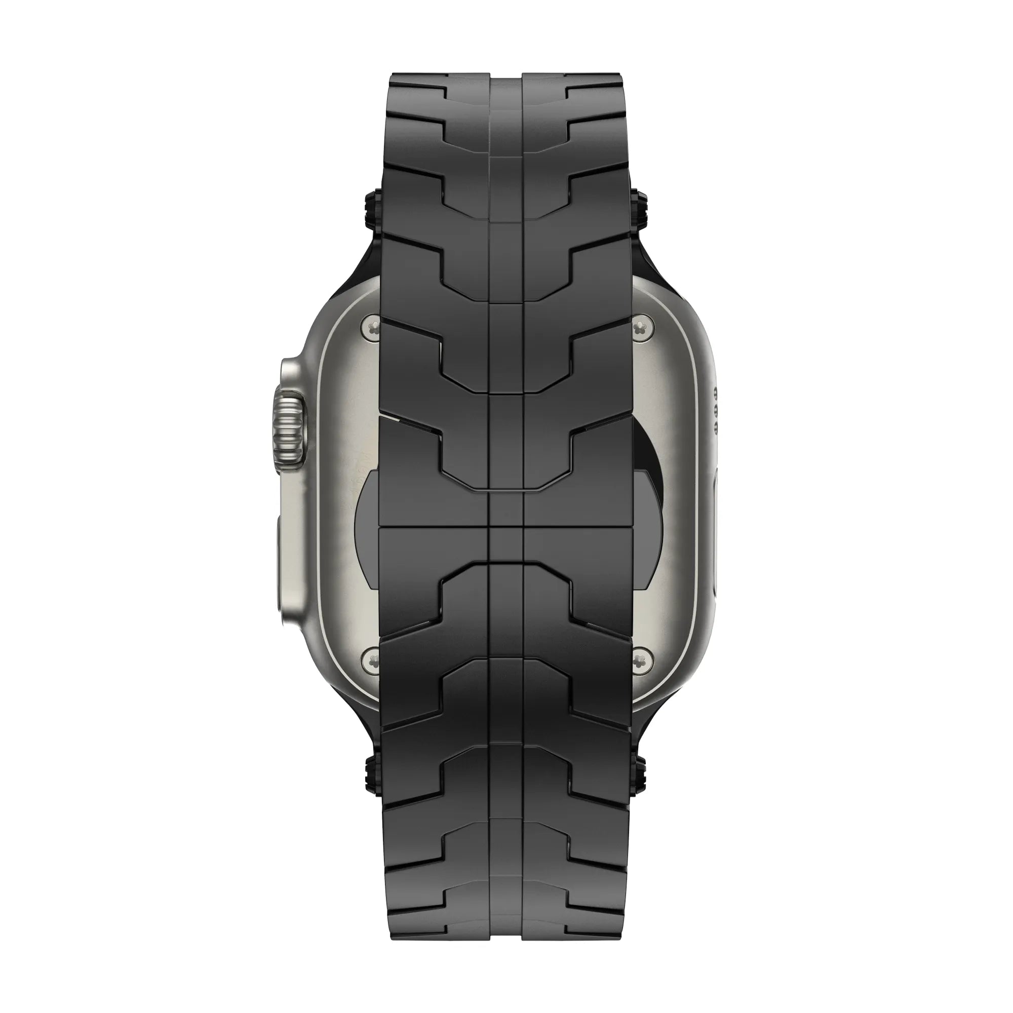 Bandz Apple Watch Gebürstetes Metallarmband 'Deluxe' (Schwarz)