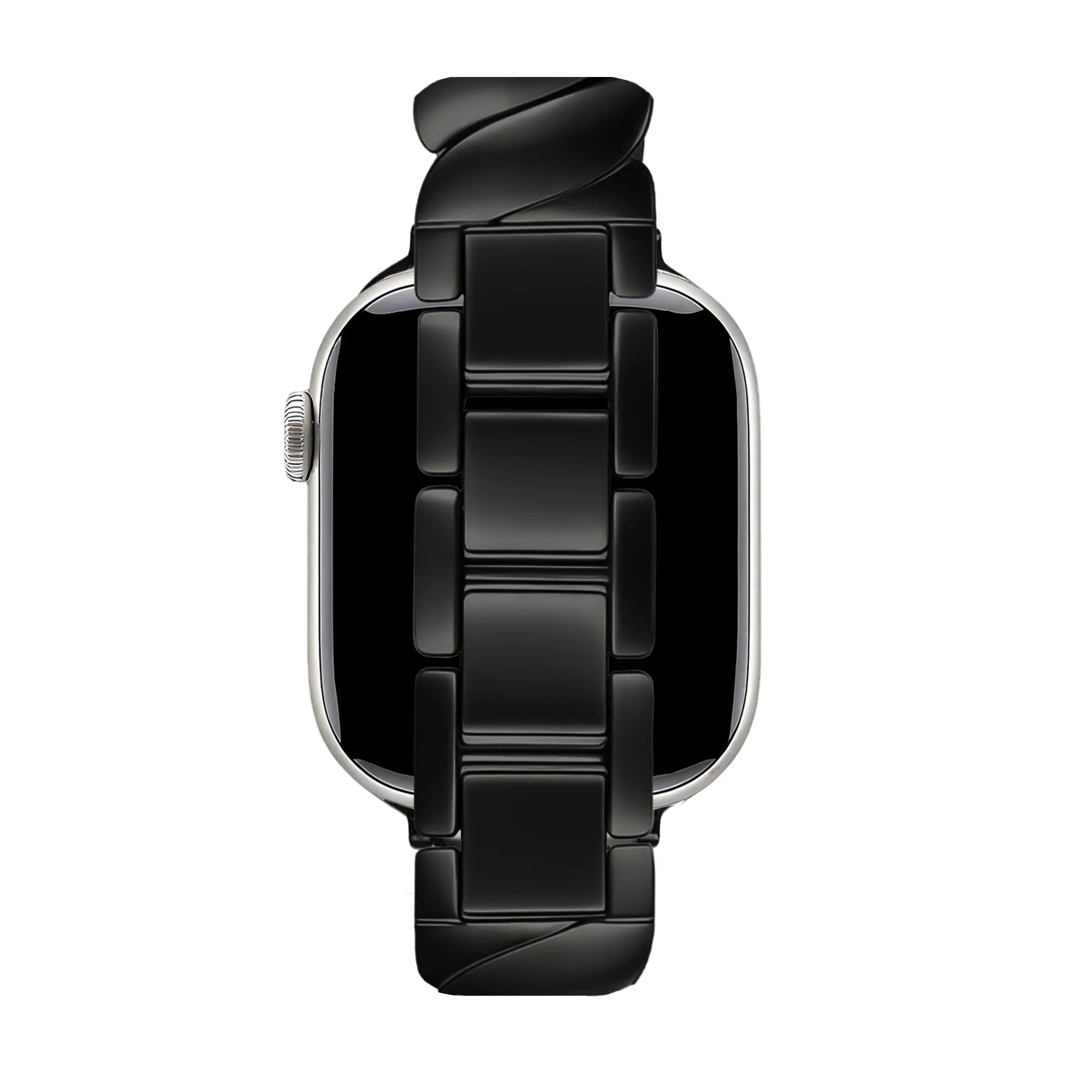 Bandz Apple Watch Premium Metallarmband 'Twisted' (Schwarz)
