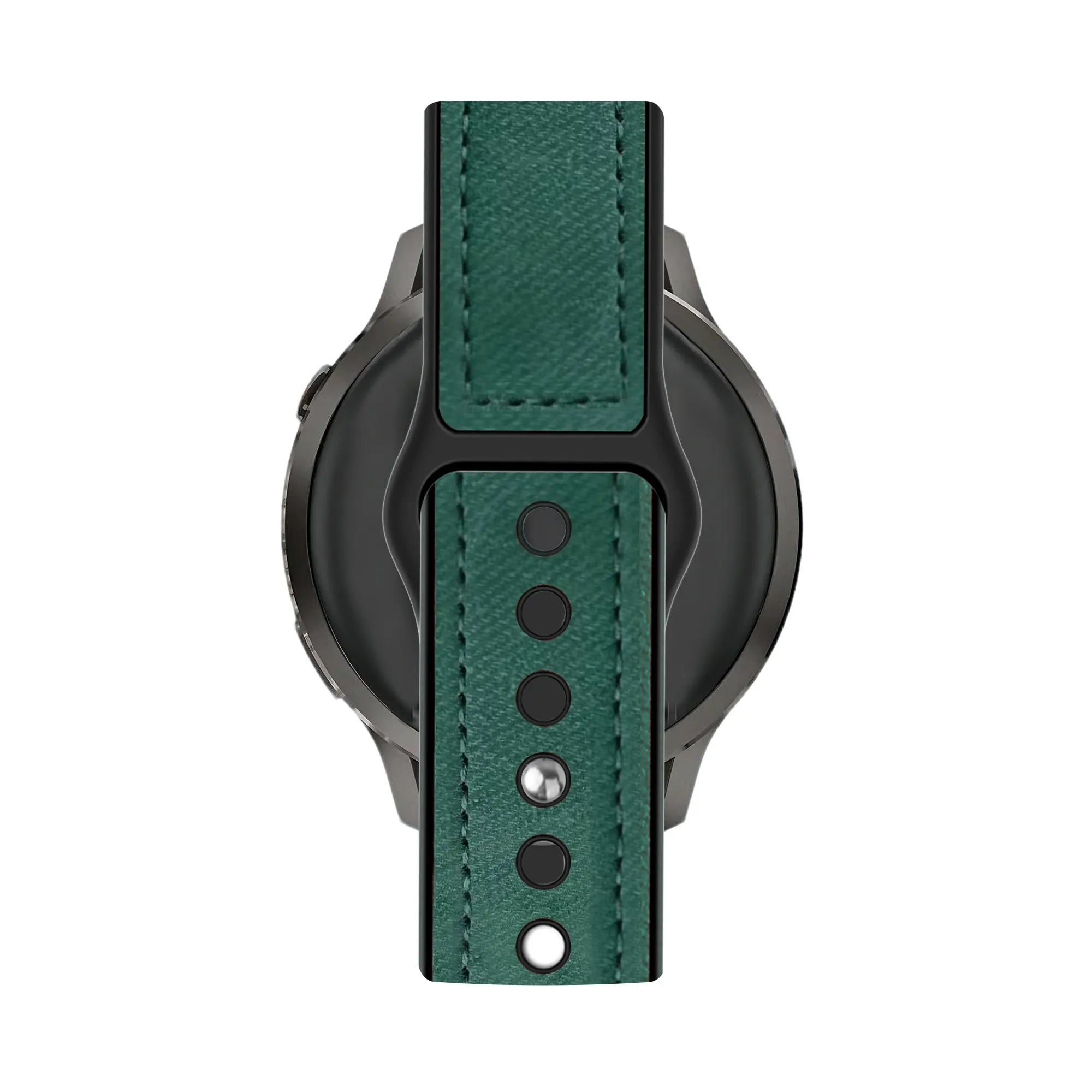 Bandz Garmin Venu 2 Lederarmband 'Hybrid' (Grün)