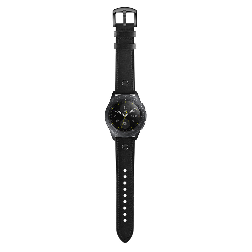 Amazfit GTR Mini geschraubtes Lederarmband (Schwarz)