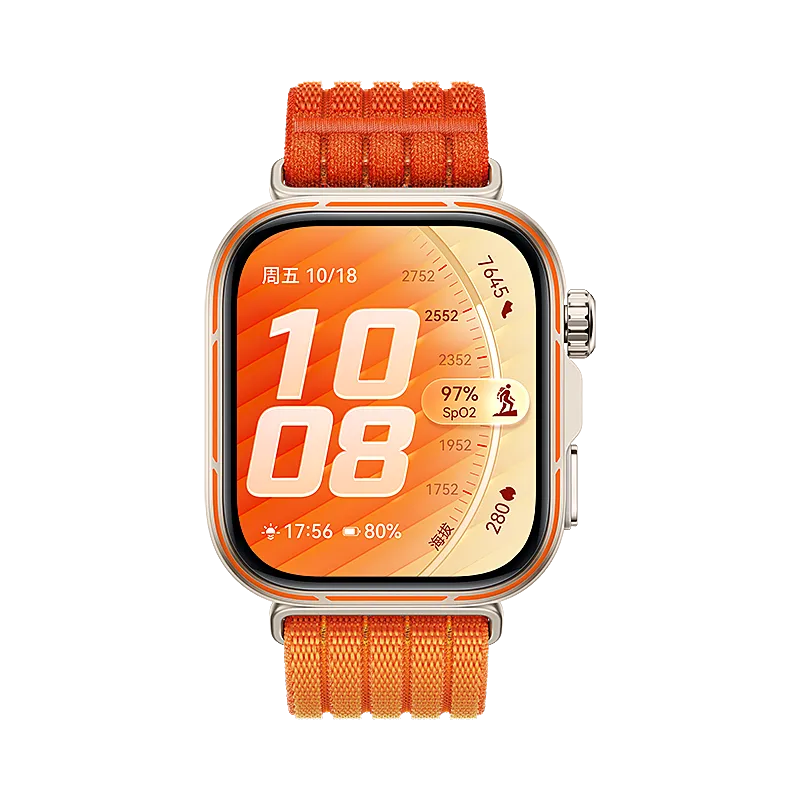 Huawei Watch Fit 3 Ultra Thin Nylon Strap (Orange)
