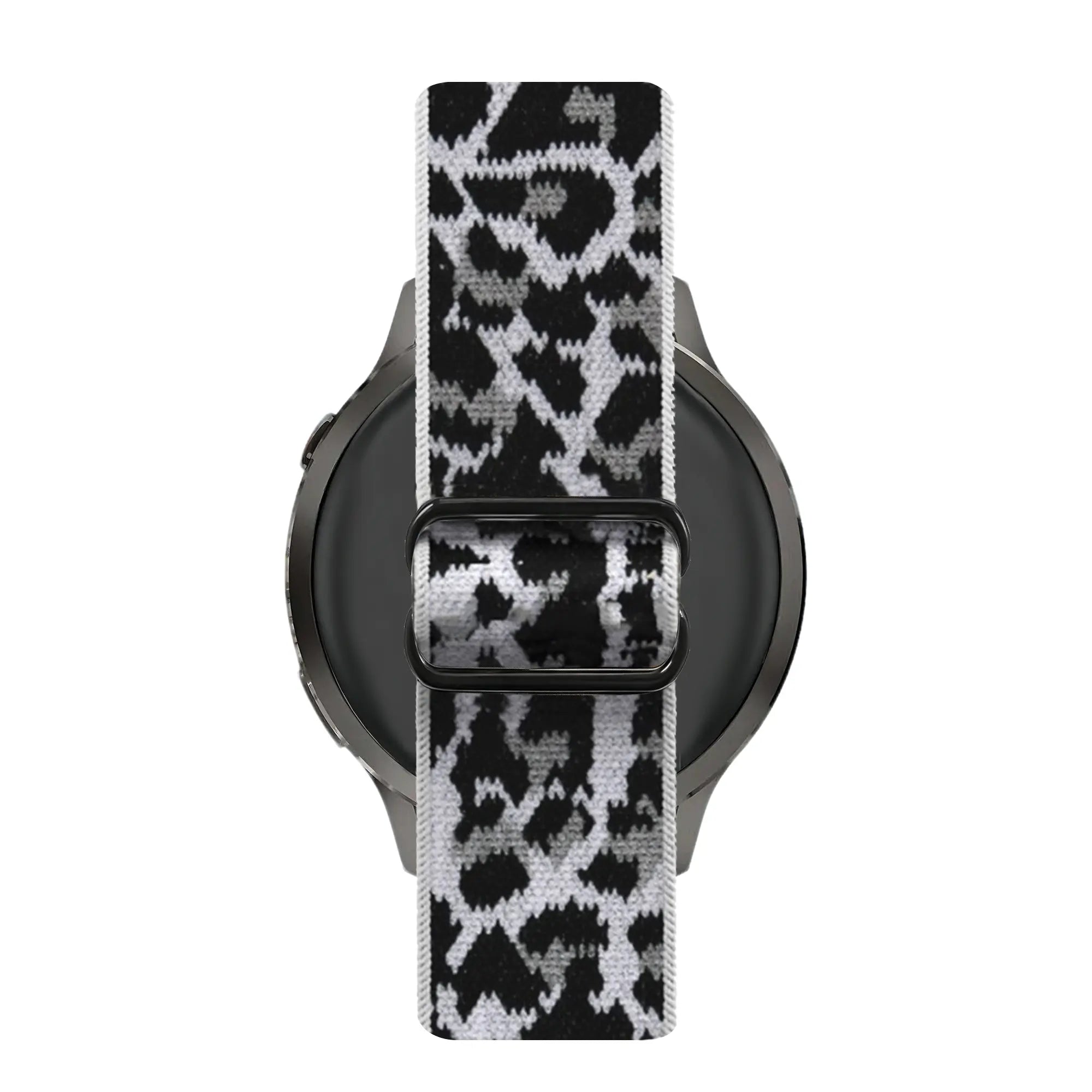 Bandz Garmin Forerunner 265s Elastisches Nylonband (Weiß-Leopard)