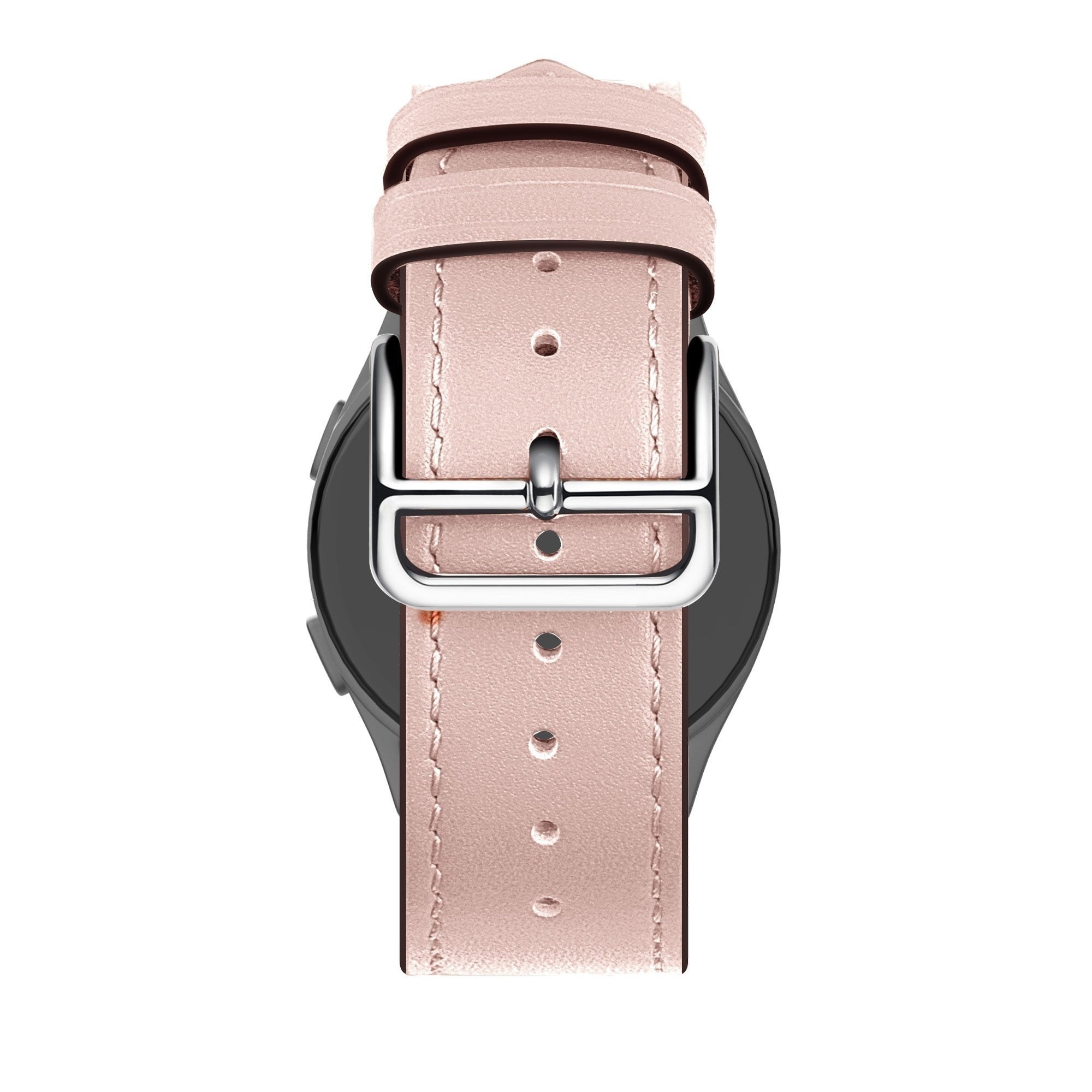 Bandz Amazfit Active 3 Premium Lederarmband 'Deluxe' (Rosa)