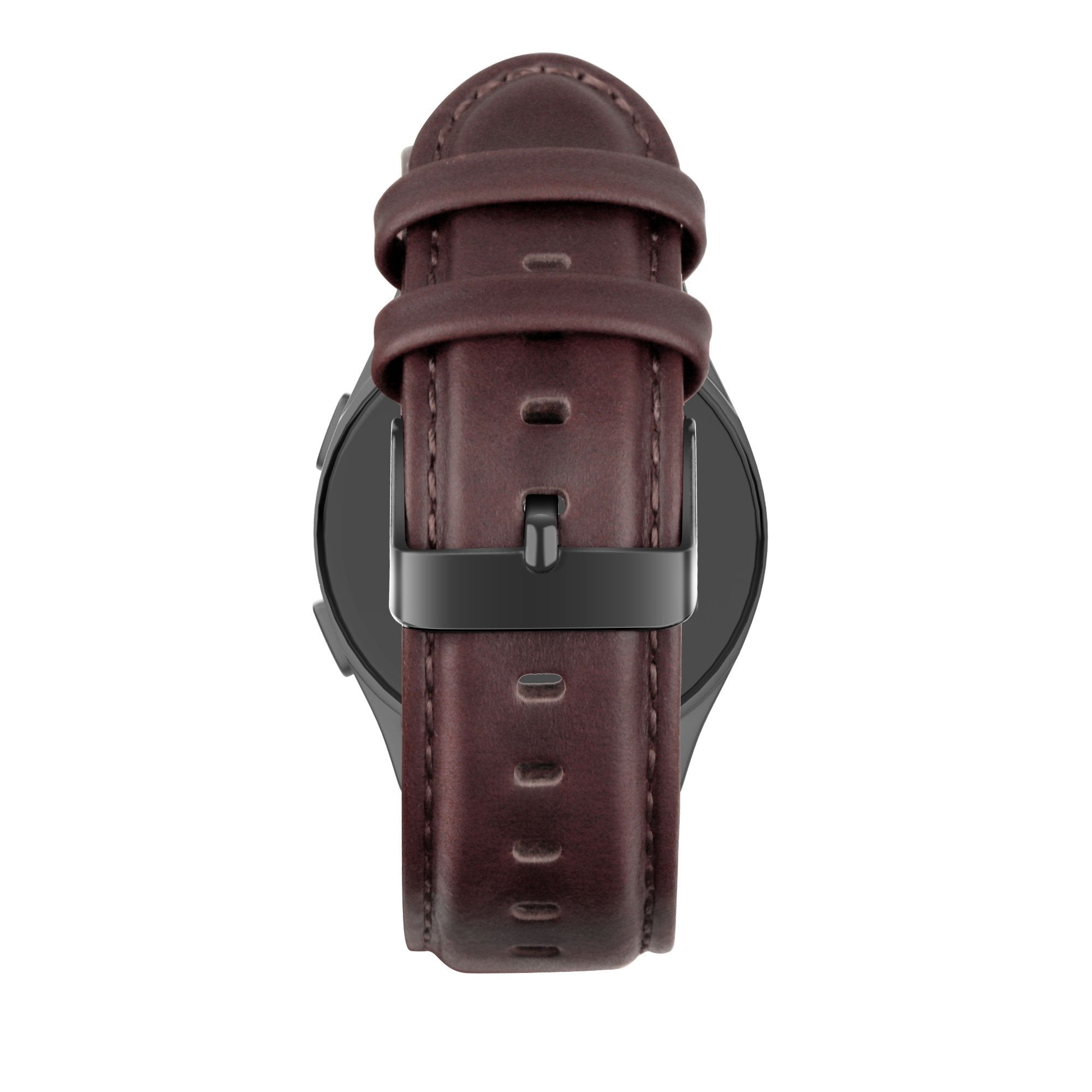 Bandz Huawei Watch GT 6 Pro - 46mm Leather Strap 'Classic' (Dark Brown)