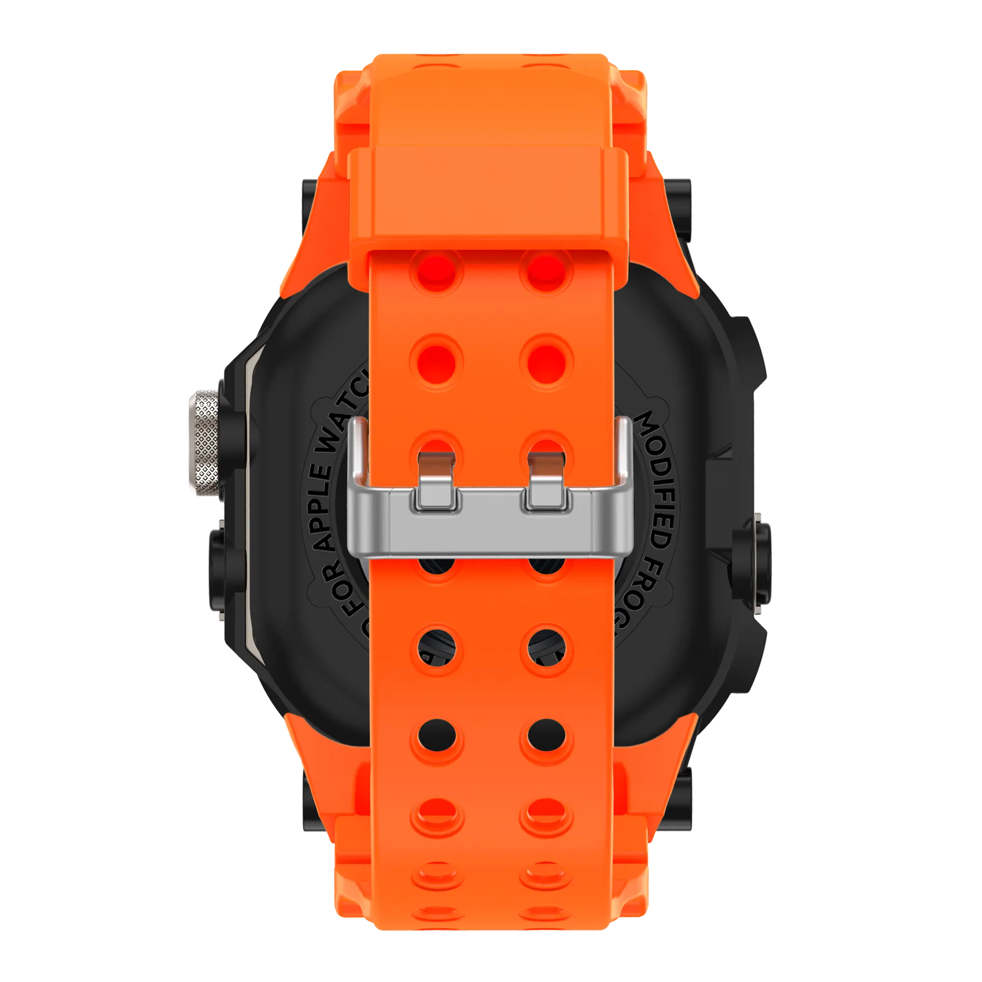 Bandz Apple Watch Ultra TPU Armband mit Case (Orange/Titan)