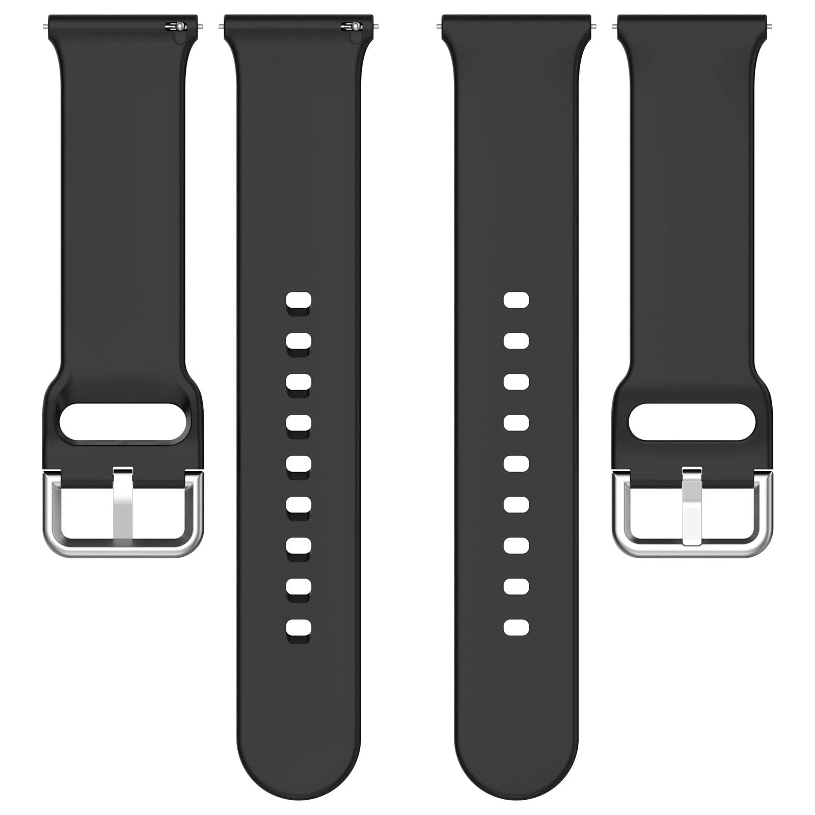 Coros Nomad Schnalle Silikonarmband (Schwarz)