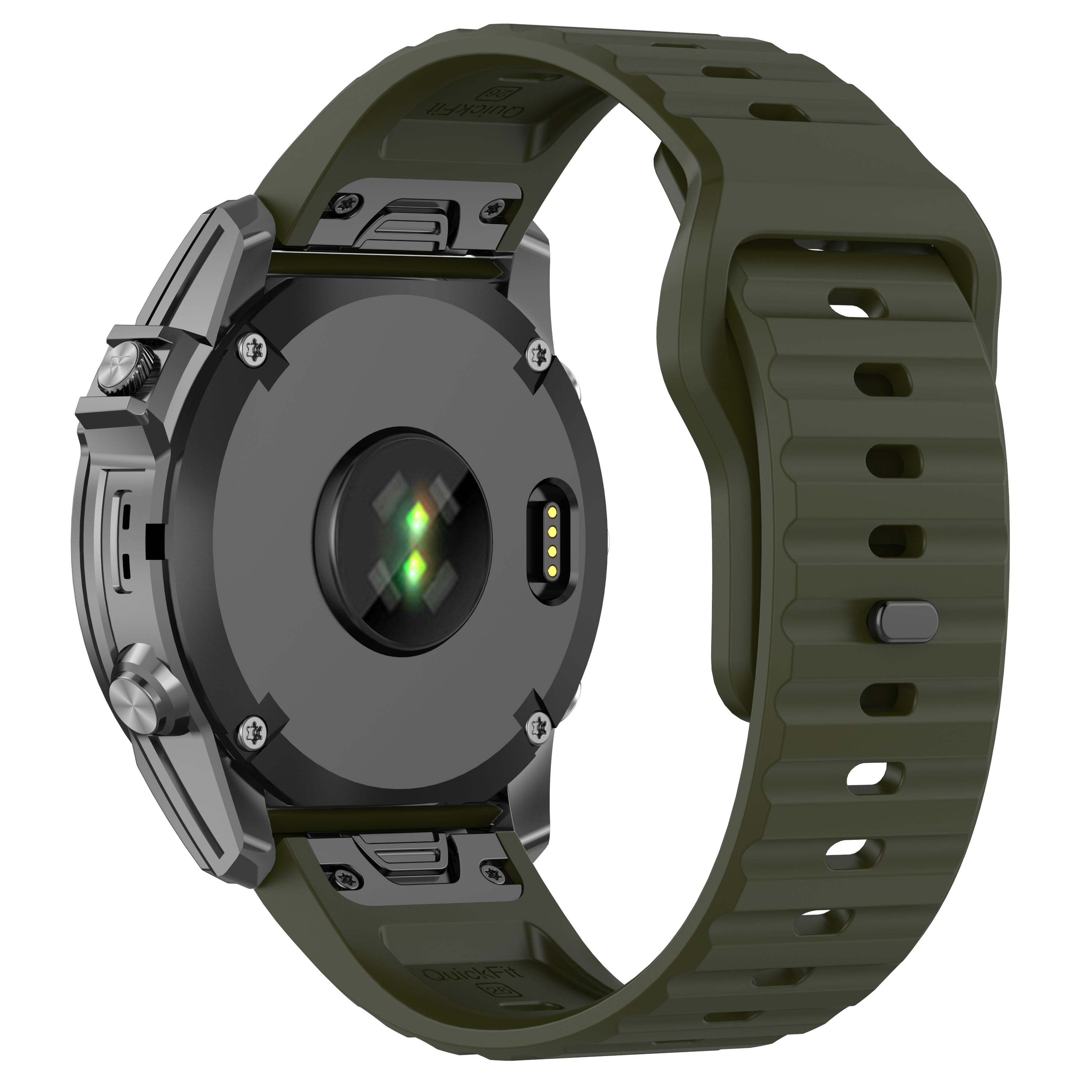 Garmin Tactix 8 - 51mm Outdoor Silikonarmband (Armeegrün)