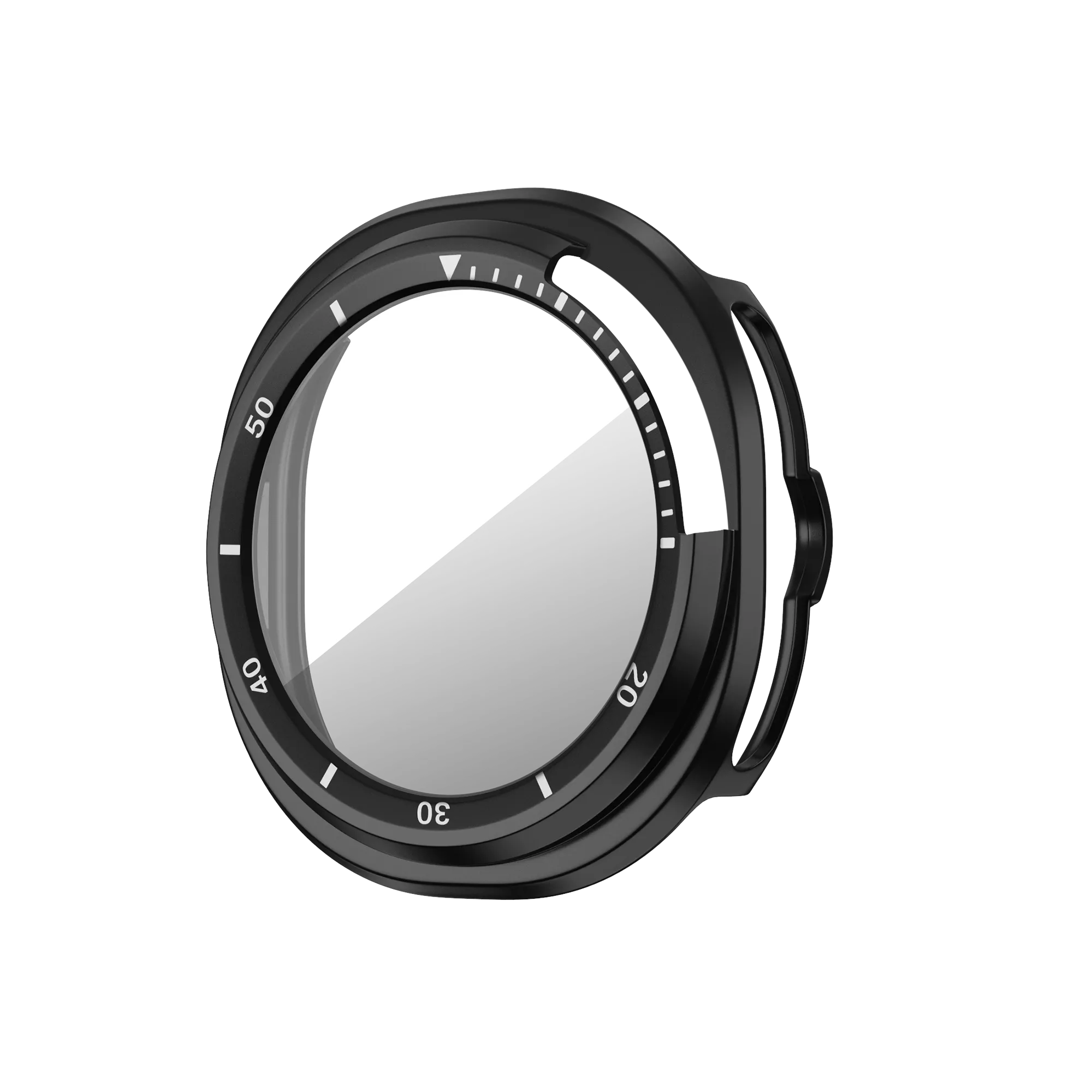 Bandz Samsung Galaxy Watch 8 Classic Bezel Cover mit Glas (Schwarz/Weiß)