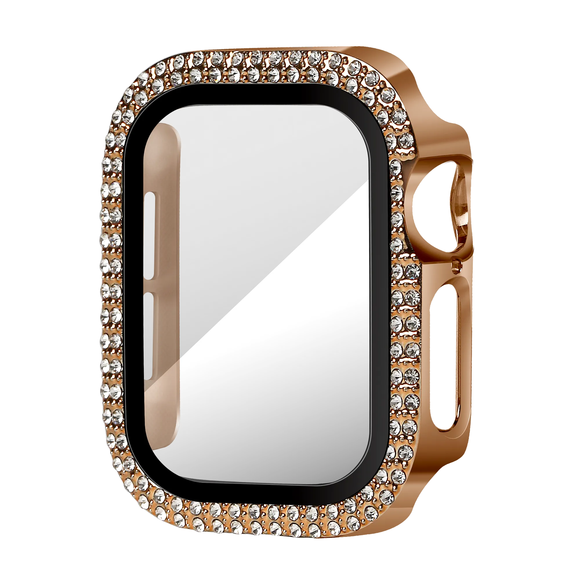 Bandz Apple Watch 10/11 - 42mm Diamond Hülle mit Glass (Roségold)