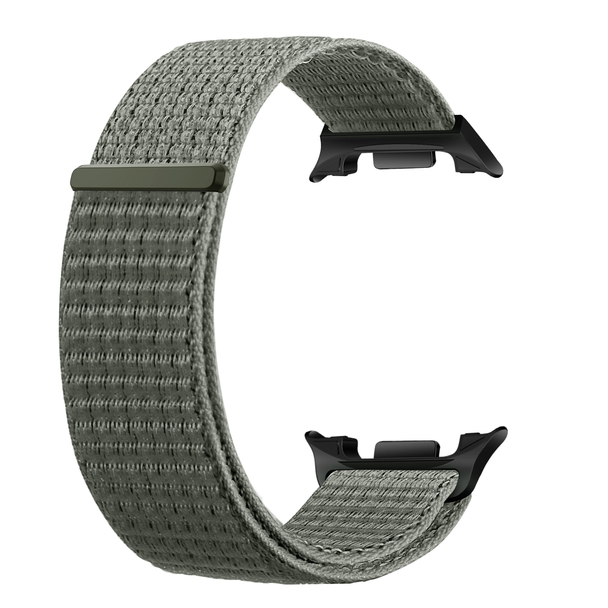 Samsung Galaxy Watch 8 - 40mm Nylonarmband (Grau-Grün)