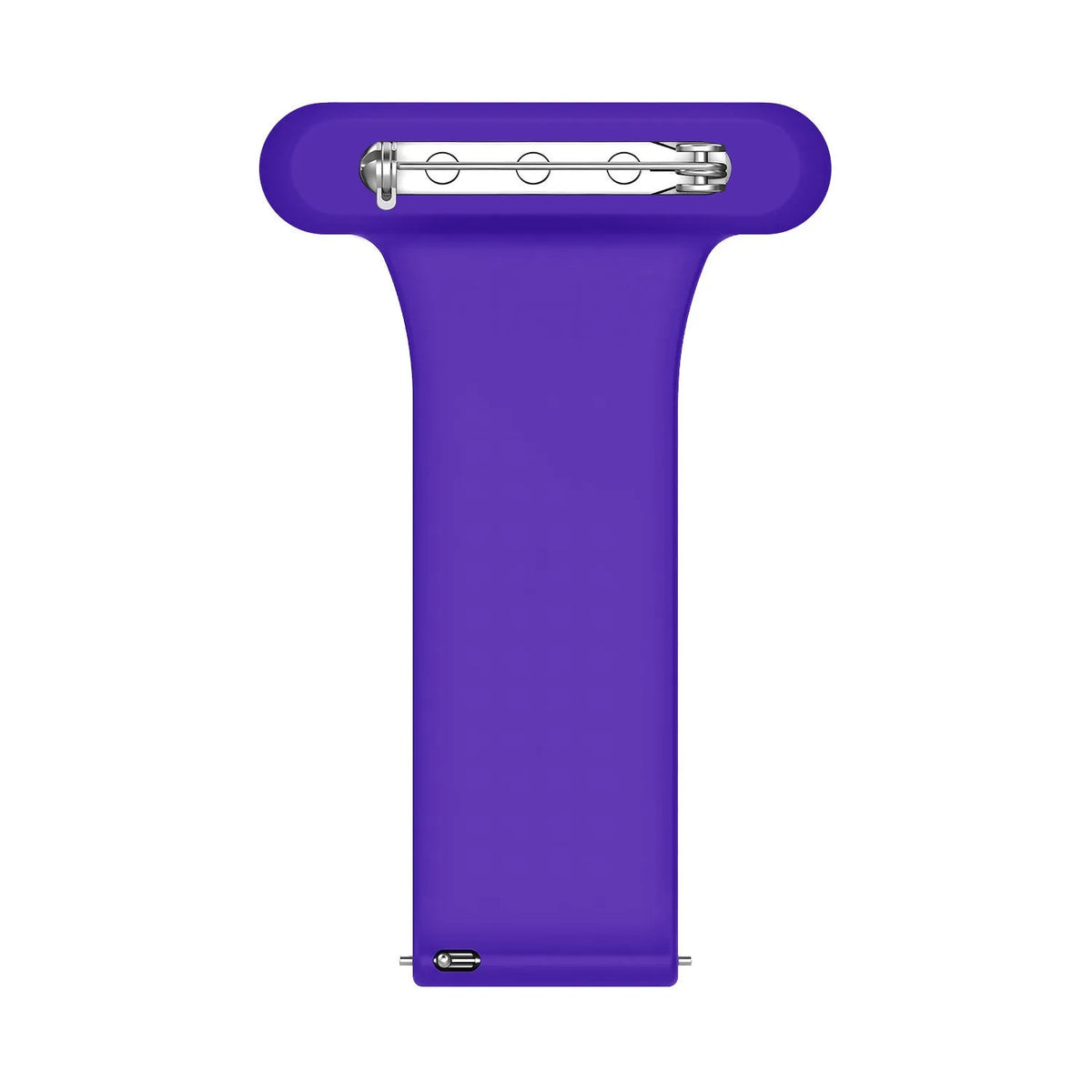 Silicone Nurse Fob, purple, without a watch, 3/4 front view