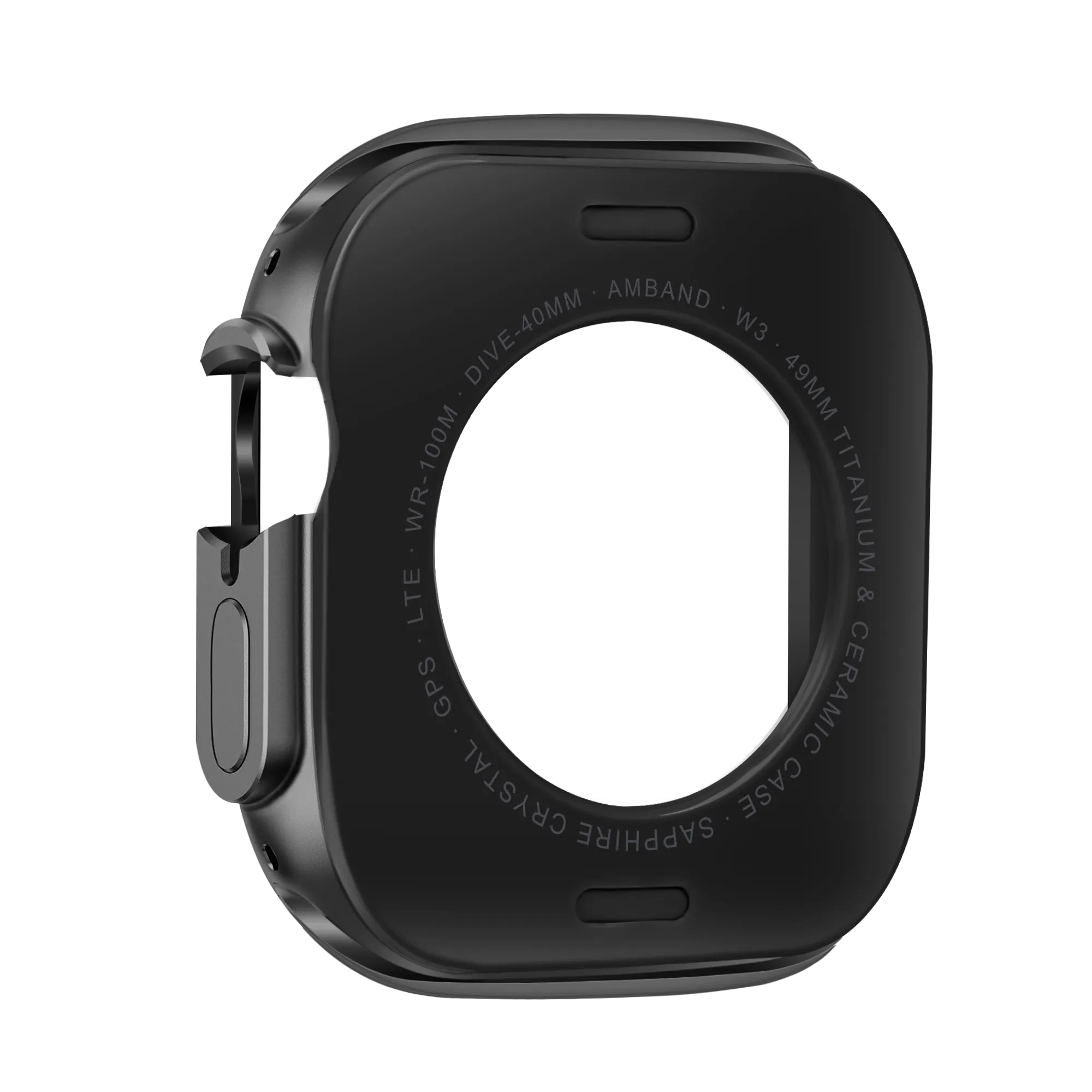 Bandz Apple Watch Ultra - 49mm Metall Hülle (Schwarz)