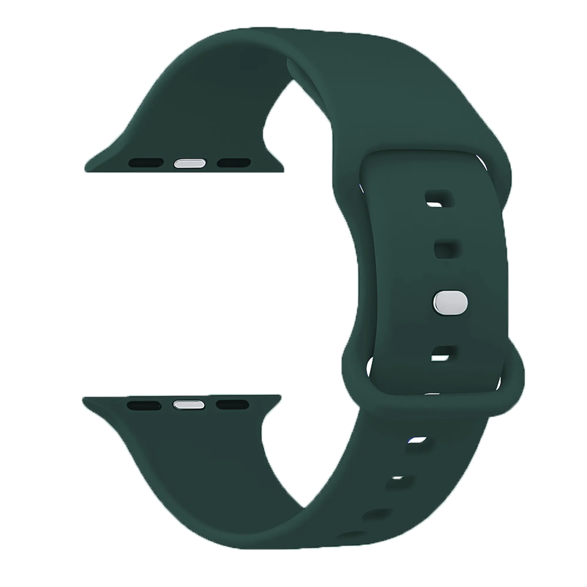 Apple Watch Klassisches Silikonarmband (Olivgrün)