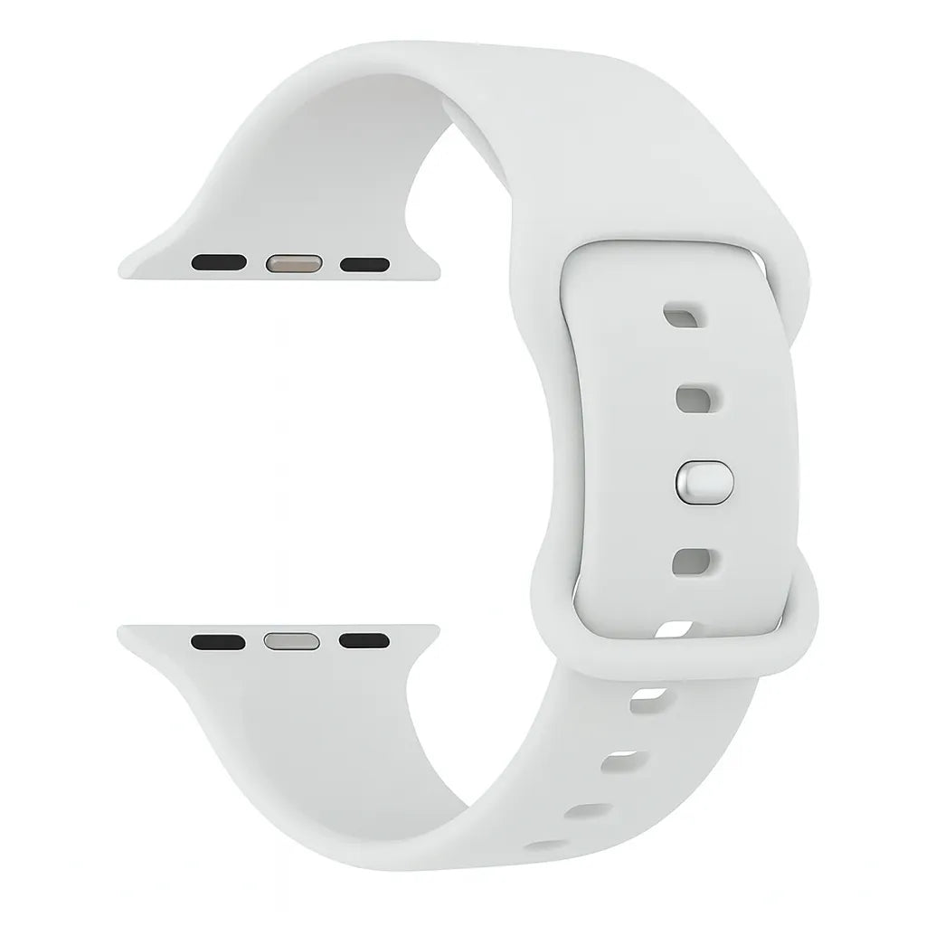 Apple Watch Klassisches Silikonarmband (Weiß)
