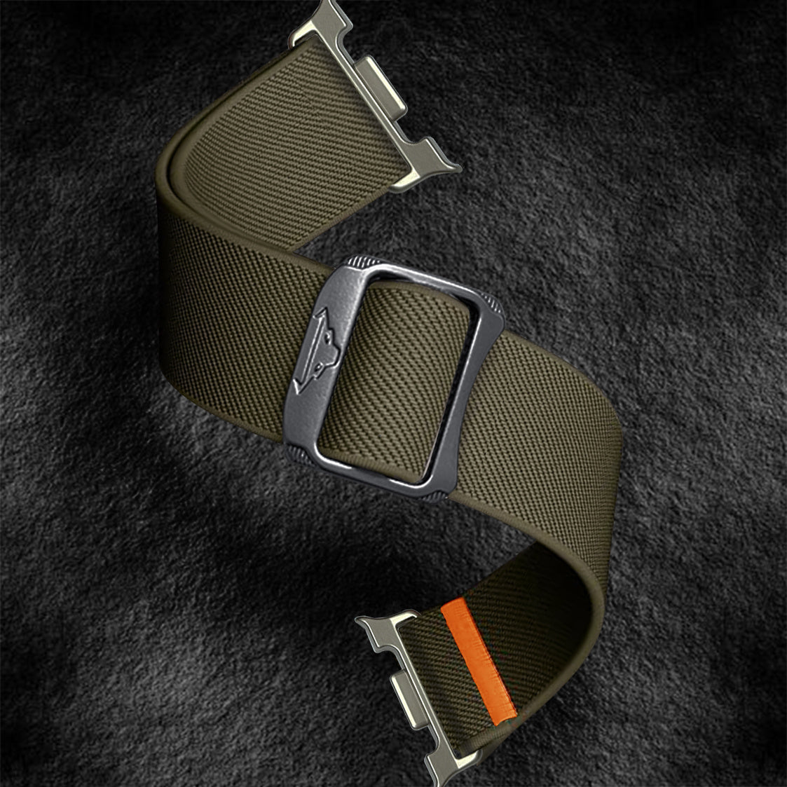 Samsung Galaxy Watch 8 - 44mm Elastisches Armband (Olivgrün)