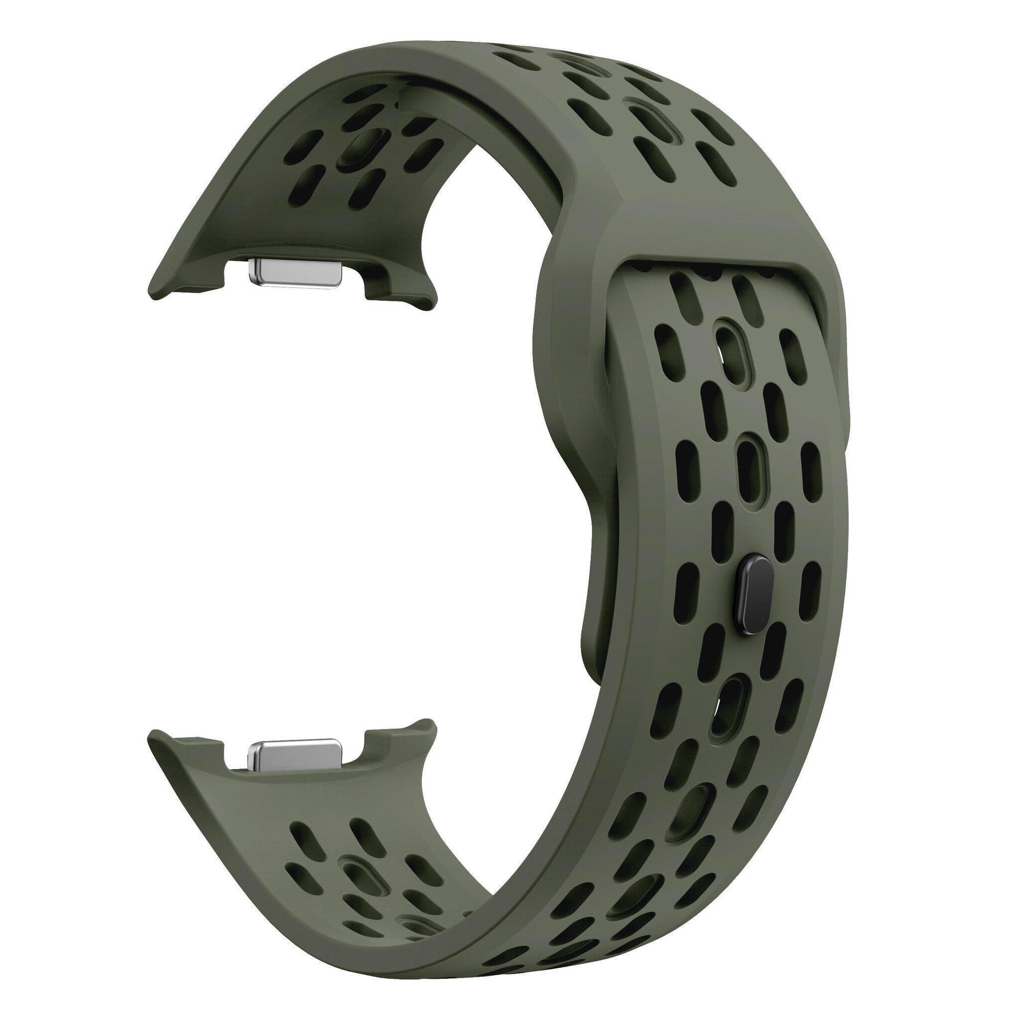 Samsung Galaxy Watch 8 Classic Silikonarmband mit Löchern (Olivgrün)