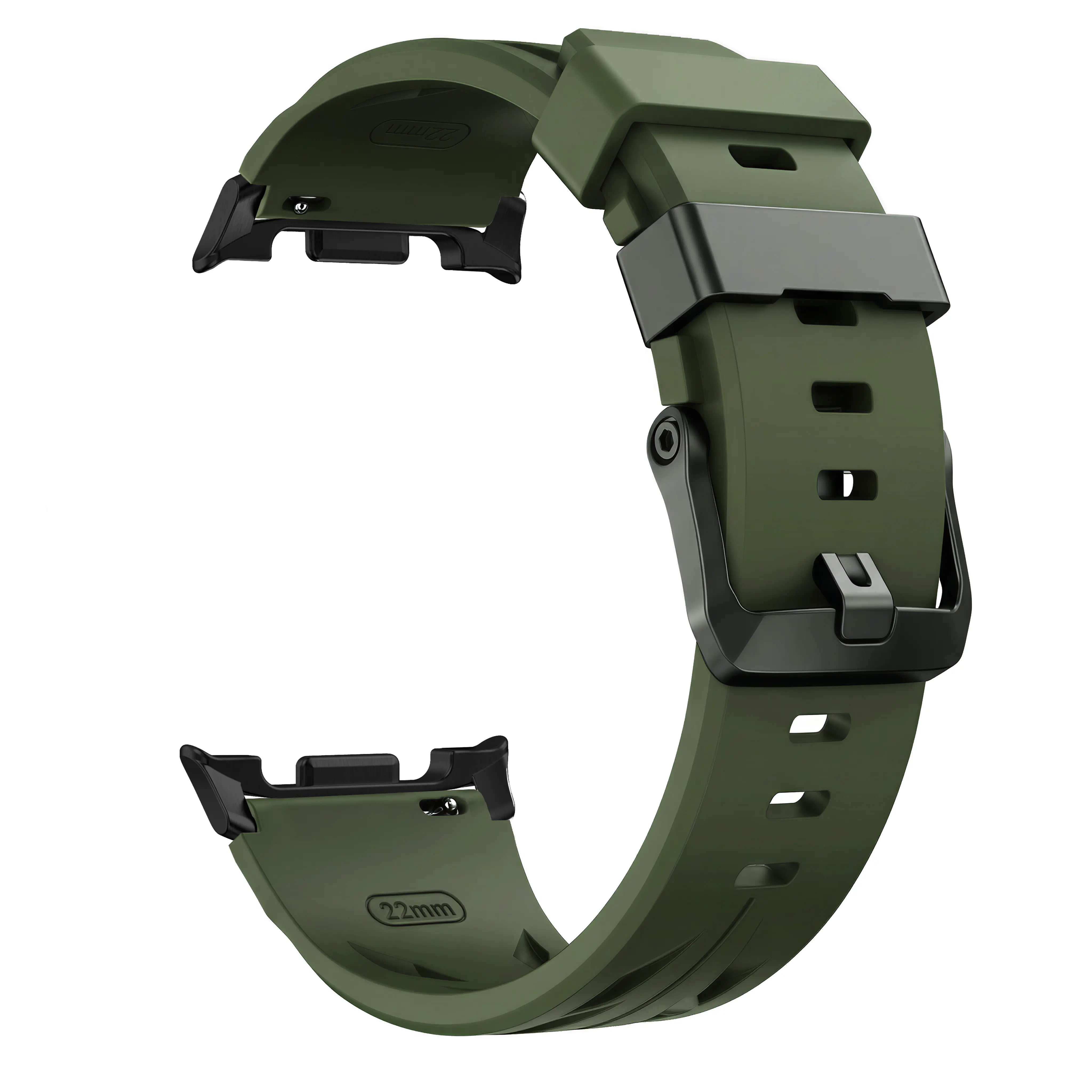 Samsung Galaxy Watch 9 - 44mm Race Silikonarmband (Armeegrün)