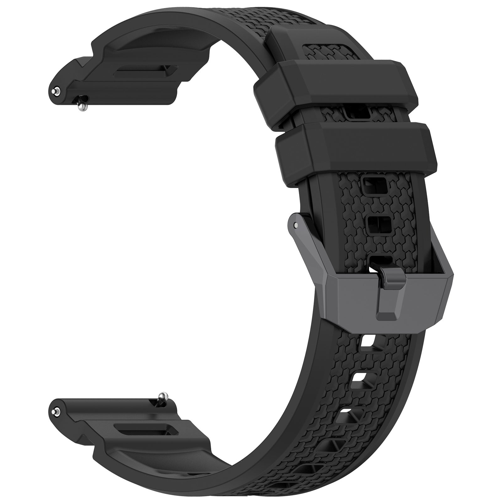 Coros Apex 4 - 46mm Silikonarmband (Schwarz)