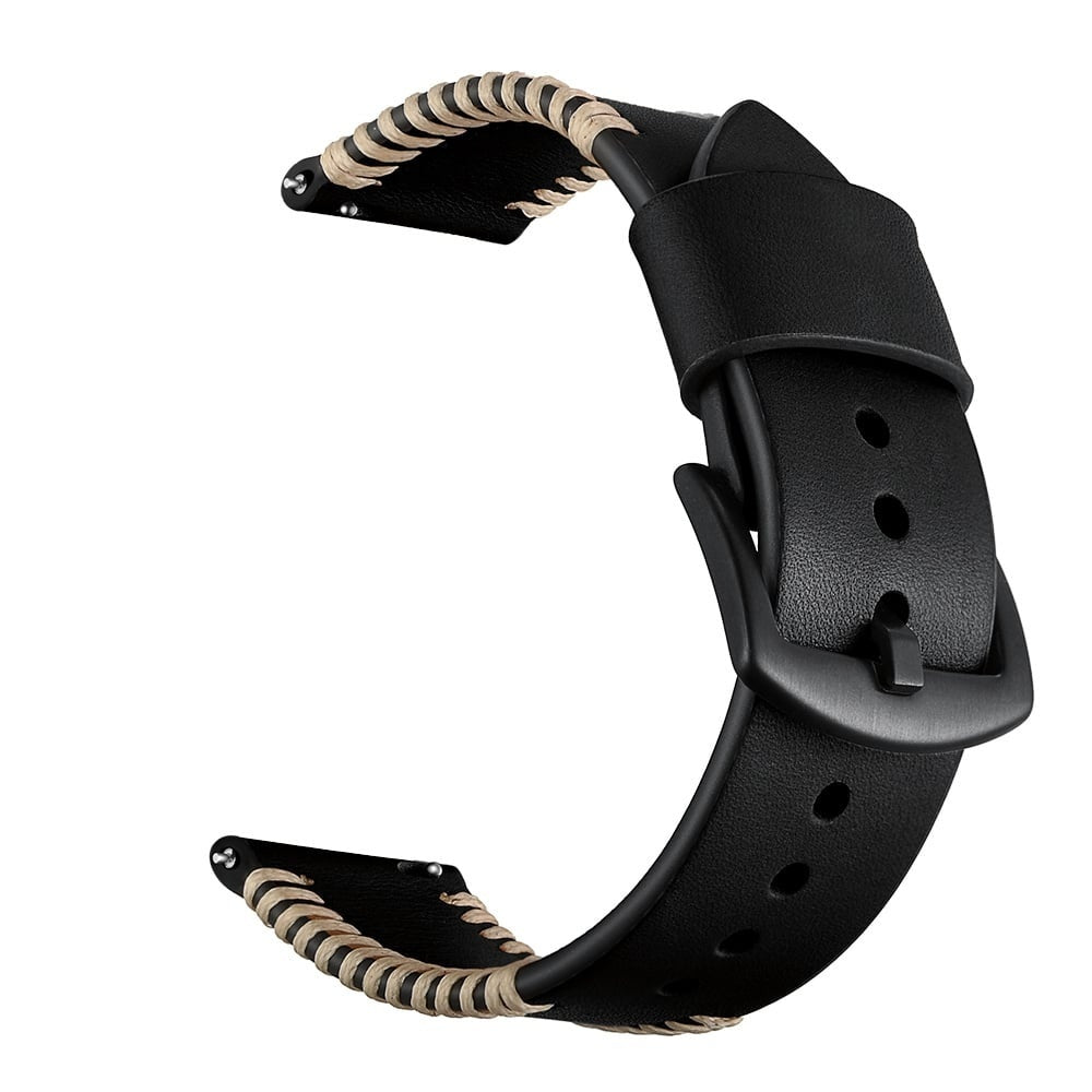 Huawei Watch GT 5 - 46mm Stitched Lederarmband (Schwarz)