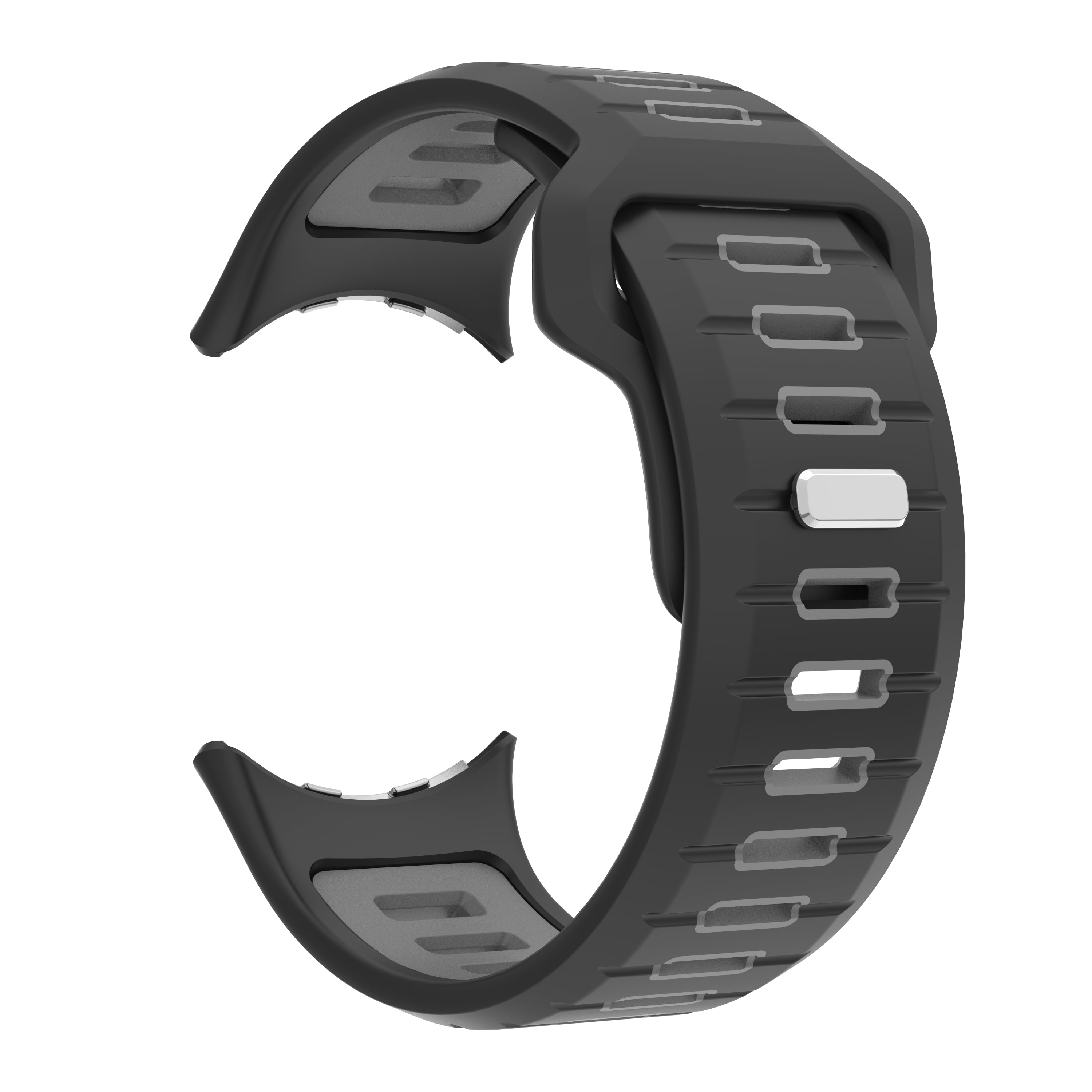Google Pixel Watch 4 - 45mm Duo Sportarmband (Schwarz/Grau)