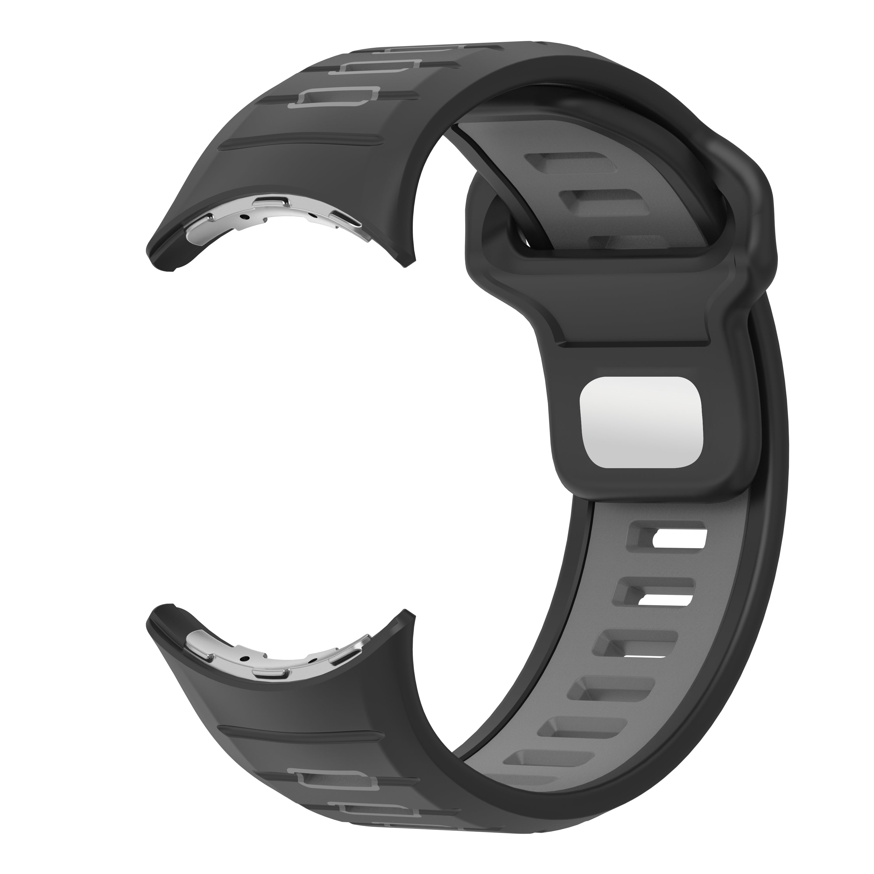 Google Pixel Watch 4 - 45mm Duo Sportarmband (Schwarz/Grau)