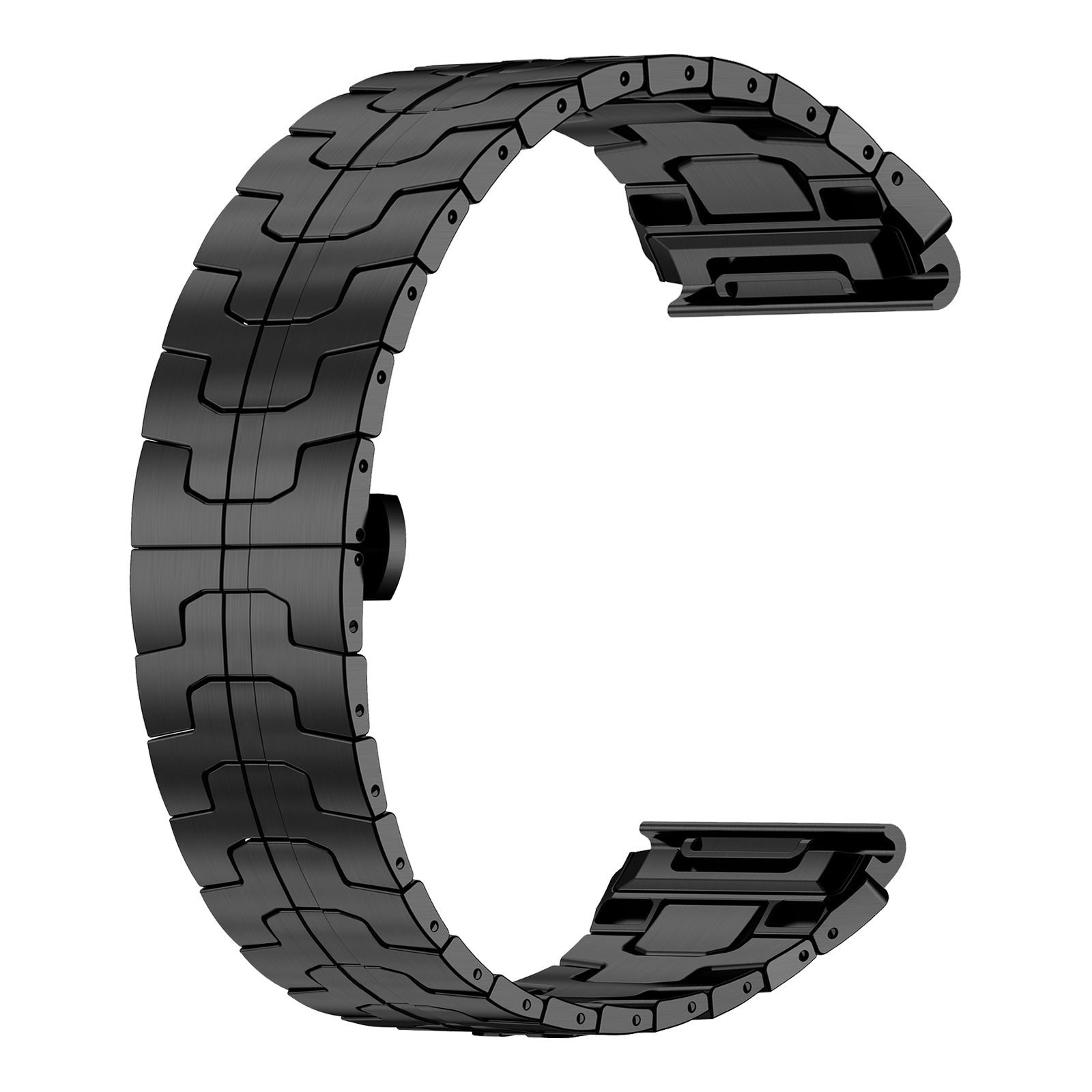 Garmin Tactix 7 Pro Steel 'Iron' Strap (Black)
