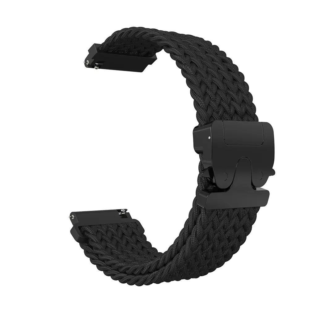 Garmin Forerunner 170 Geflochtenes Armband mit P-Schnalle (Schwarz)