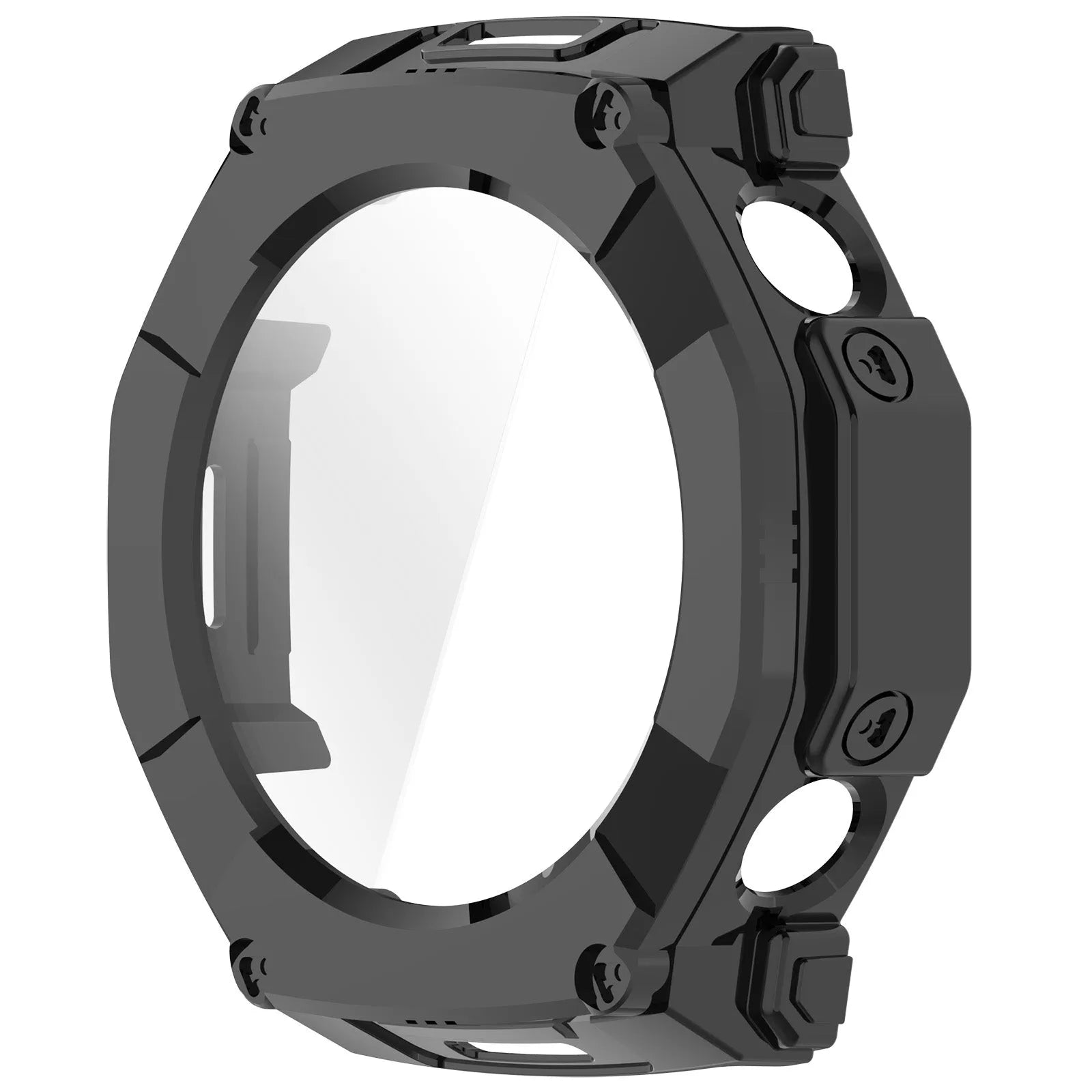 Amazfit T-Rex Ultra 2 PC Hülle mit Glas (Schwarz)
