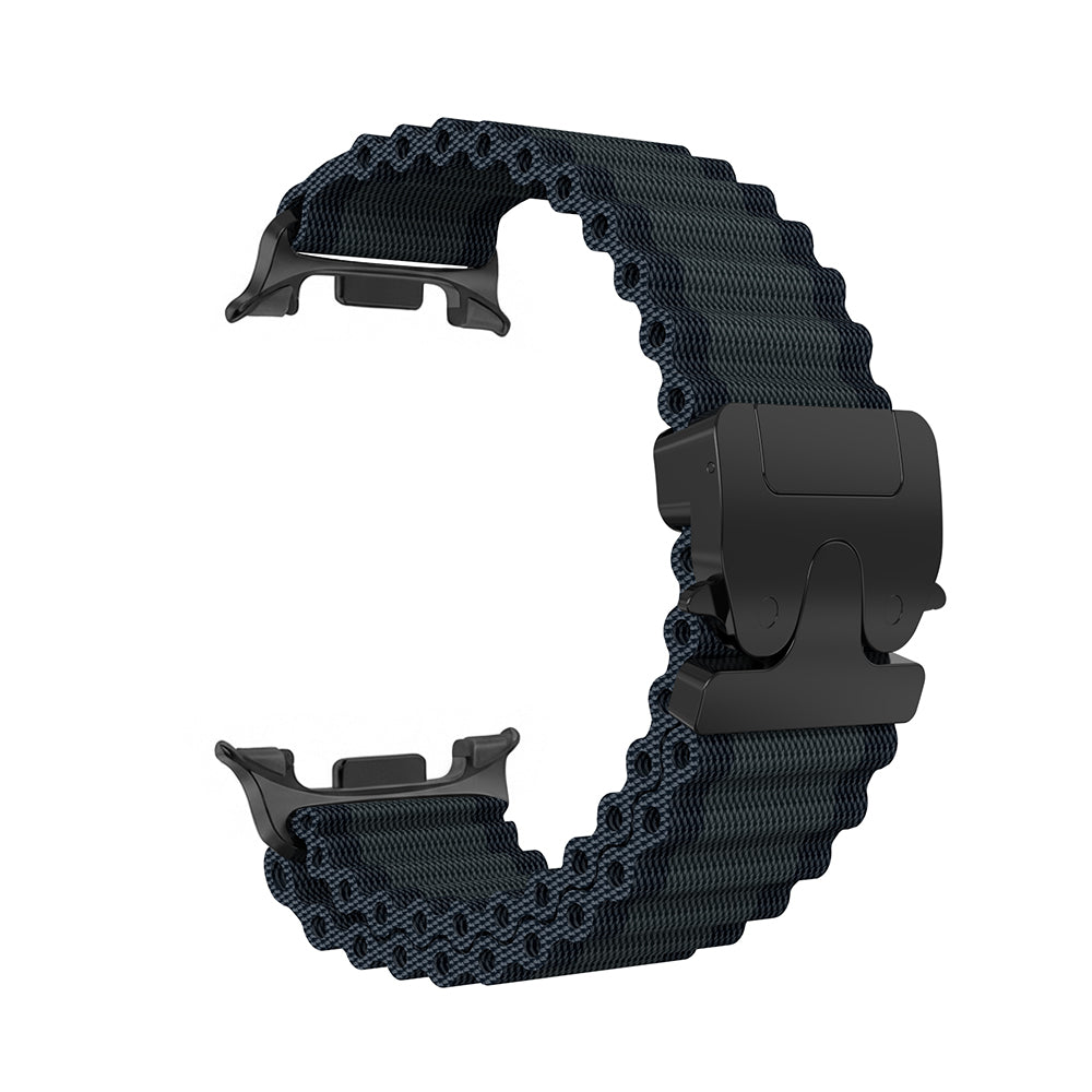 Samsung Galaxy Watch 9 - 40mm Outdoor Nylonarmband mit P-Schnalle (Schwarz mit Schwarz)