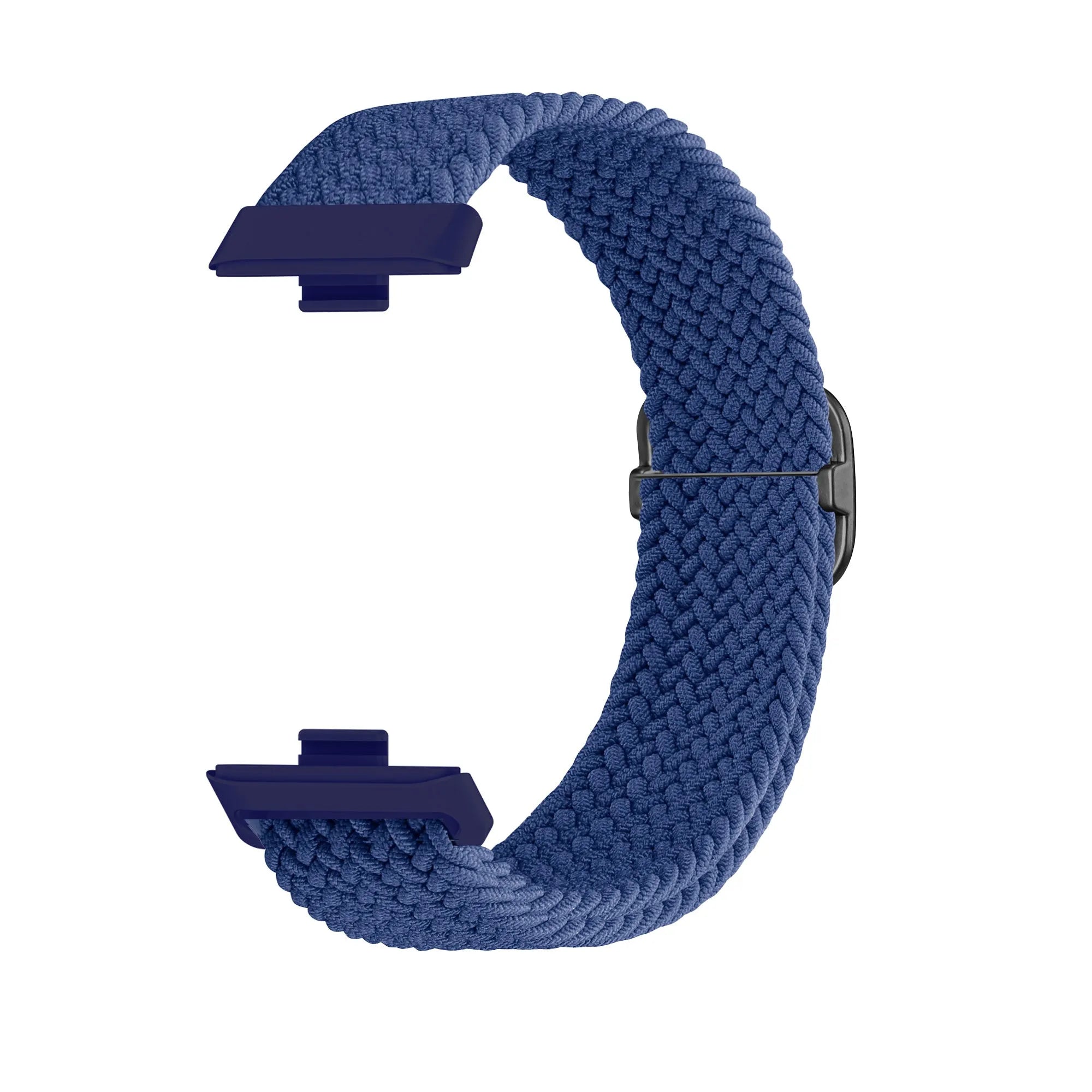 Nylon Adjustable Braided Strap, green, without a watch, 3/4 front view