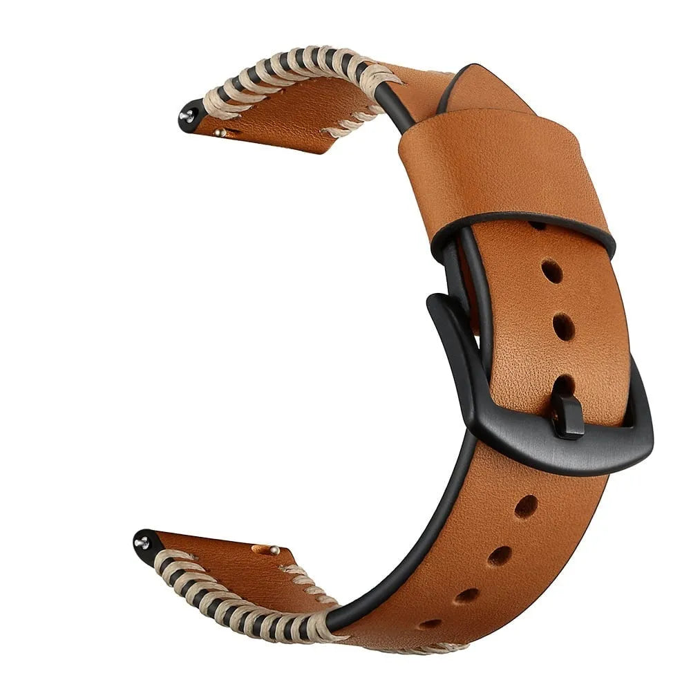 Honor Watch GS 3 Stitched Lederarmband (Braun)