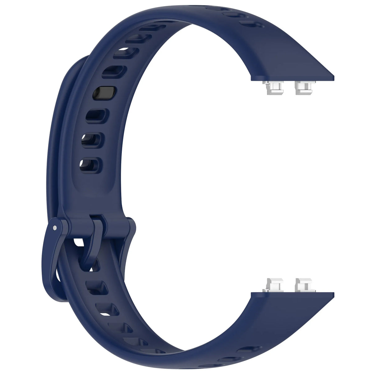 Silicone Strap, dark blue, without a watch, 3/4 front view