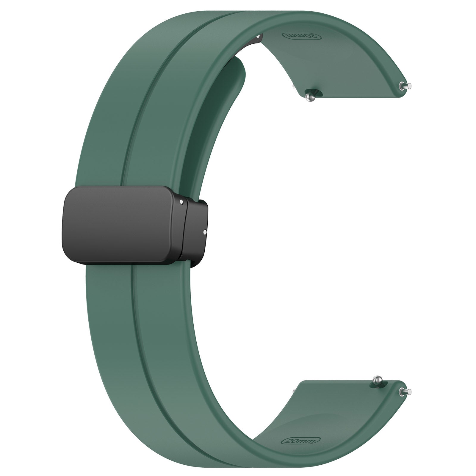 Amazfit Active D-Buckle Silicone Strap (Dark Green)