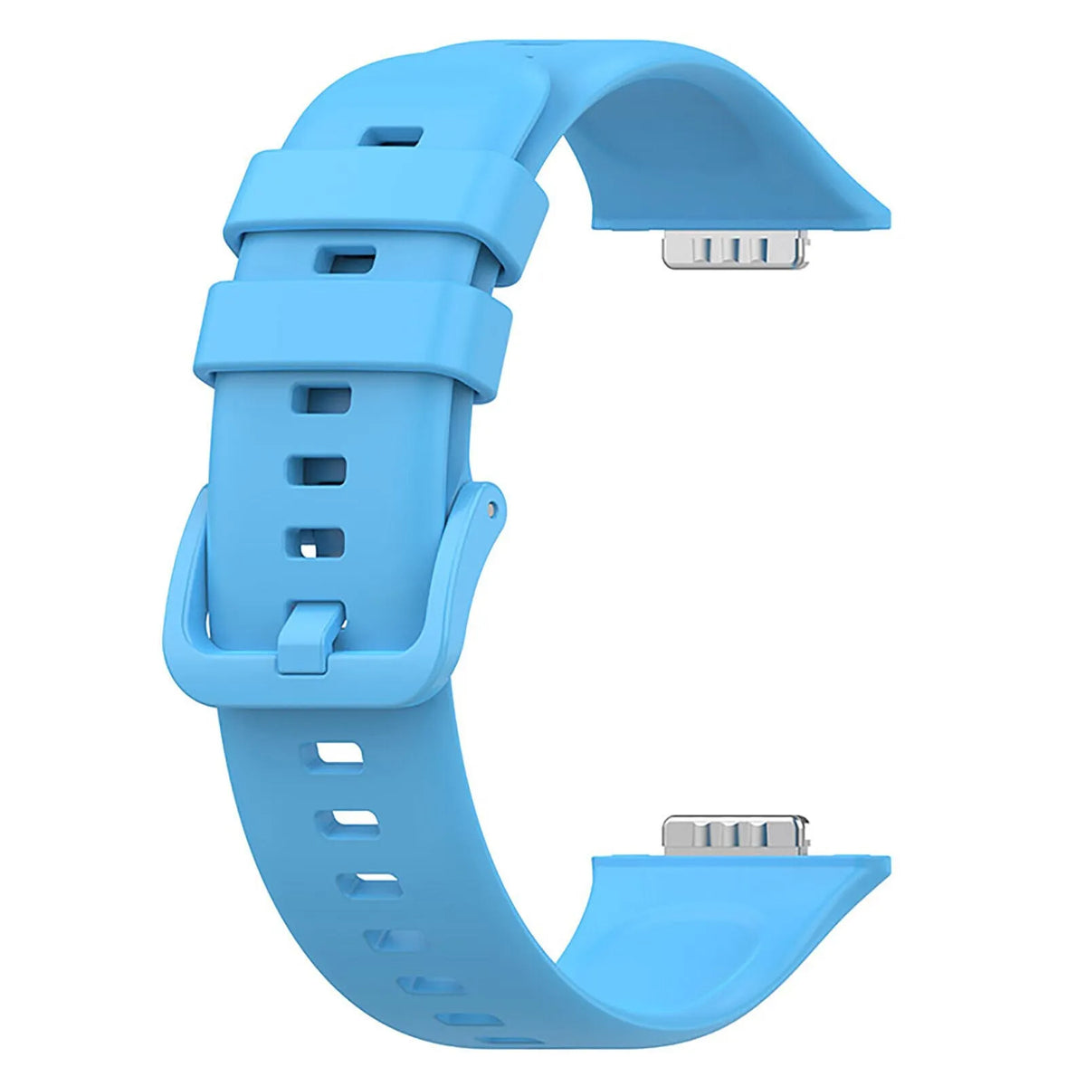 Silicone Strap, light blue, without a watch, 3/4 front view