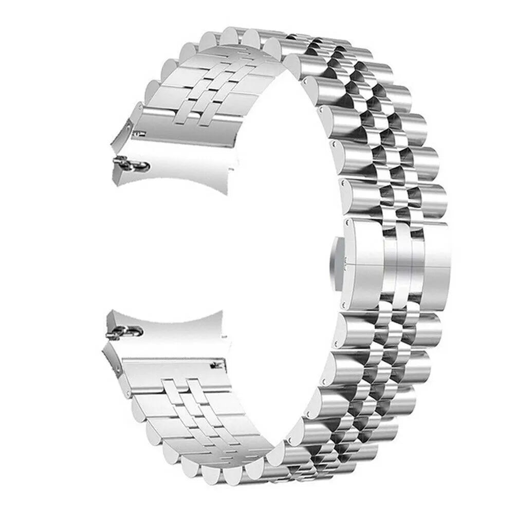 Jubilee Steel Strap, silver, without a watch, 3/4 front view