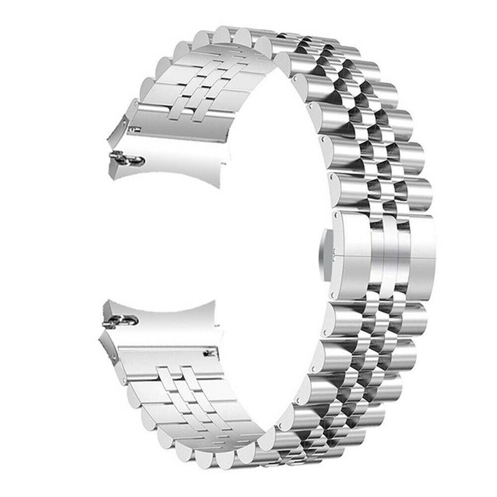 Jubilee Steel Strap, silver, without a watch, 3/4 front view