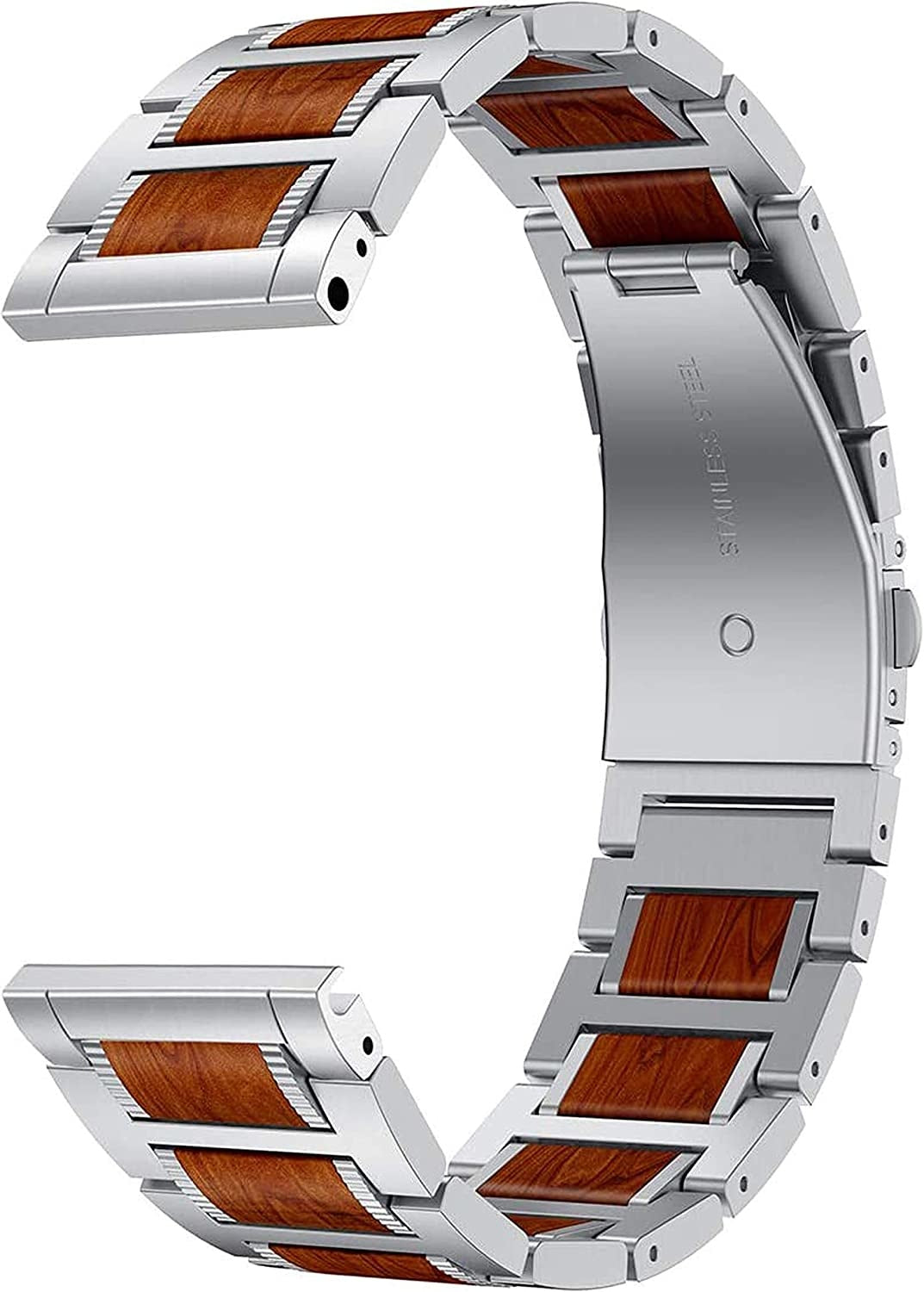 Huawei Watch Ultimate 2 Holz-/Stahlarmband (Silber)