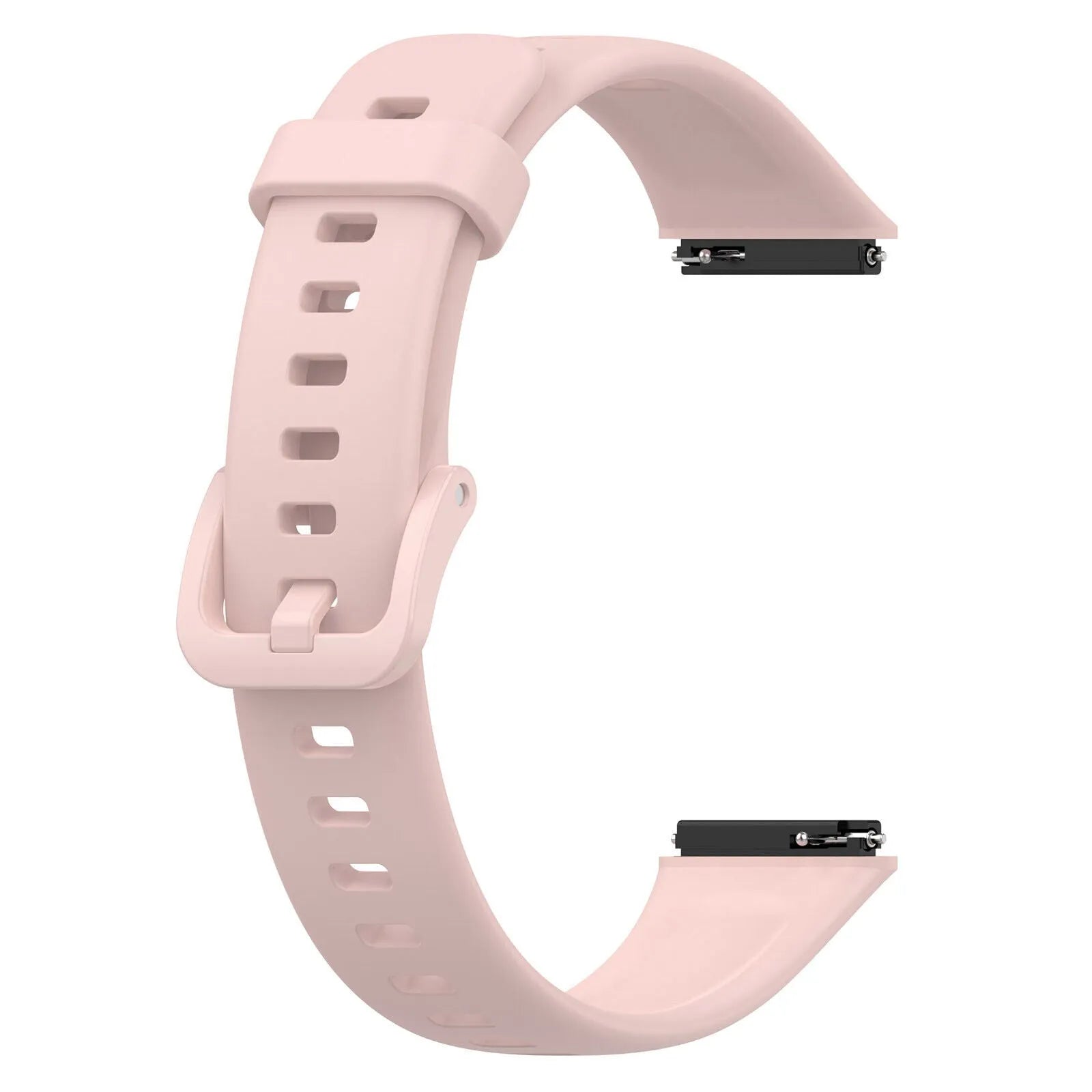 Silicone Strap, pink, without a watch, 3/4 front view