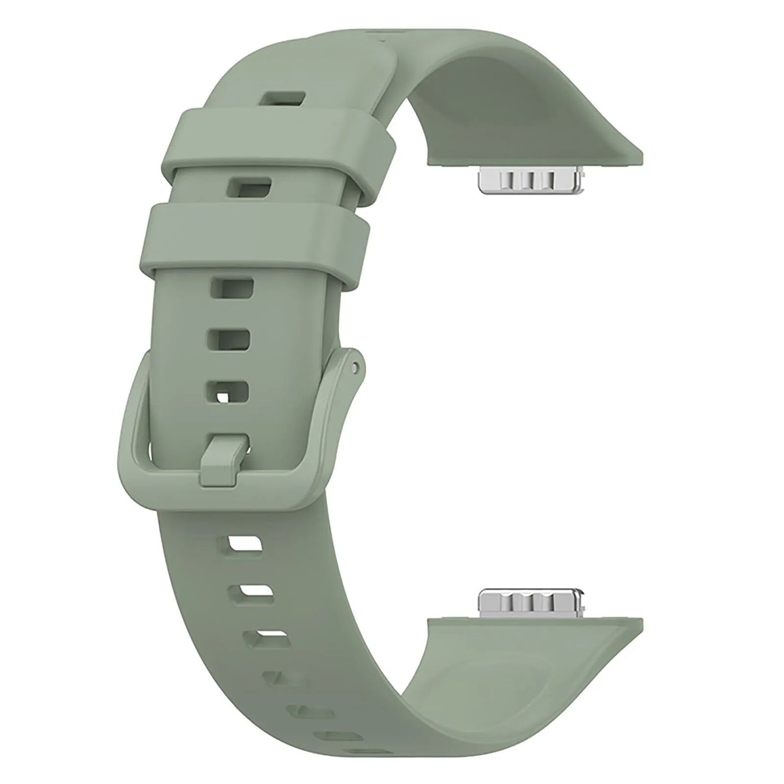 Silicone Strap, green, without a watch, 3/4 front view