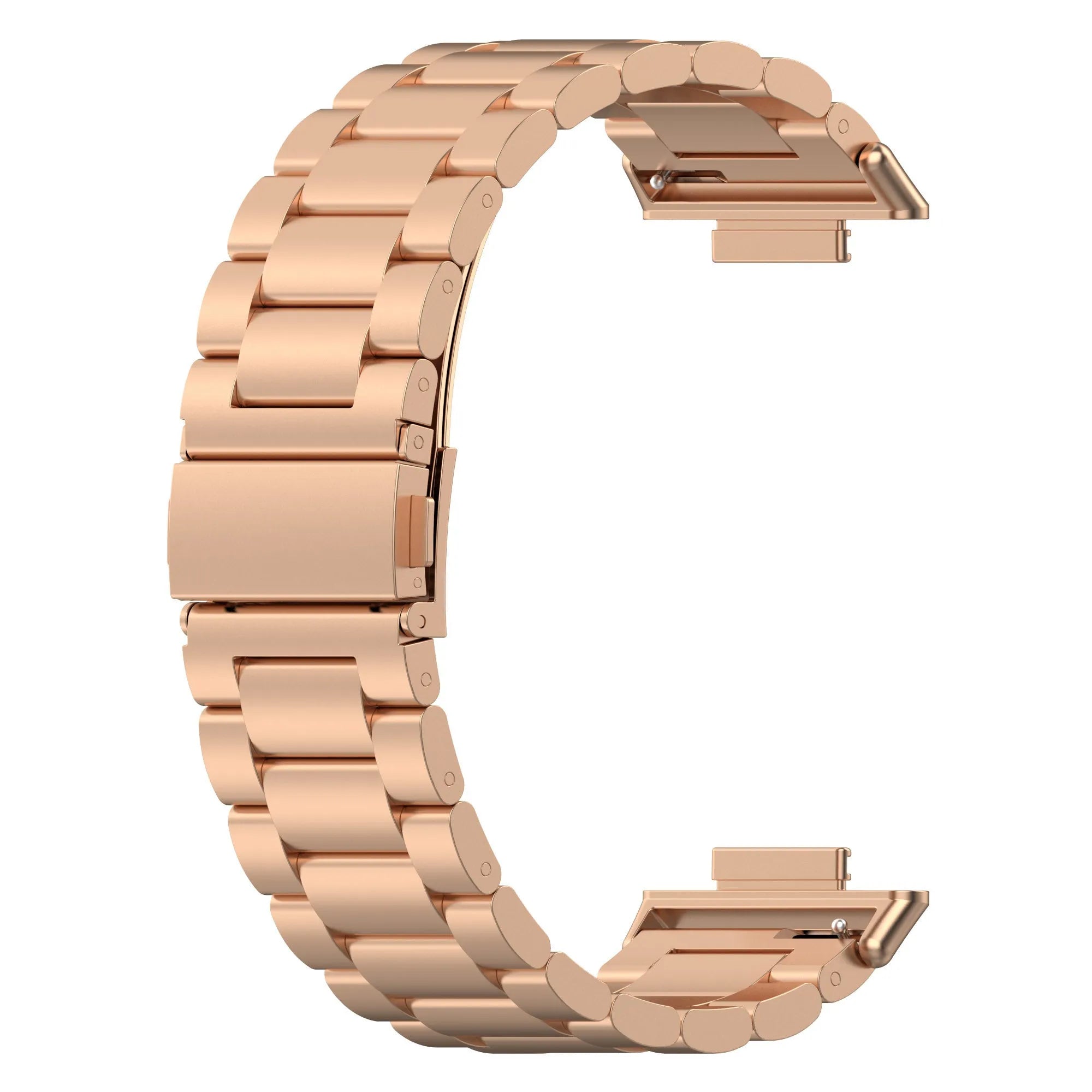 Steel Strap, rose gold, without a watch, 3/4 front view
